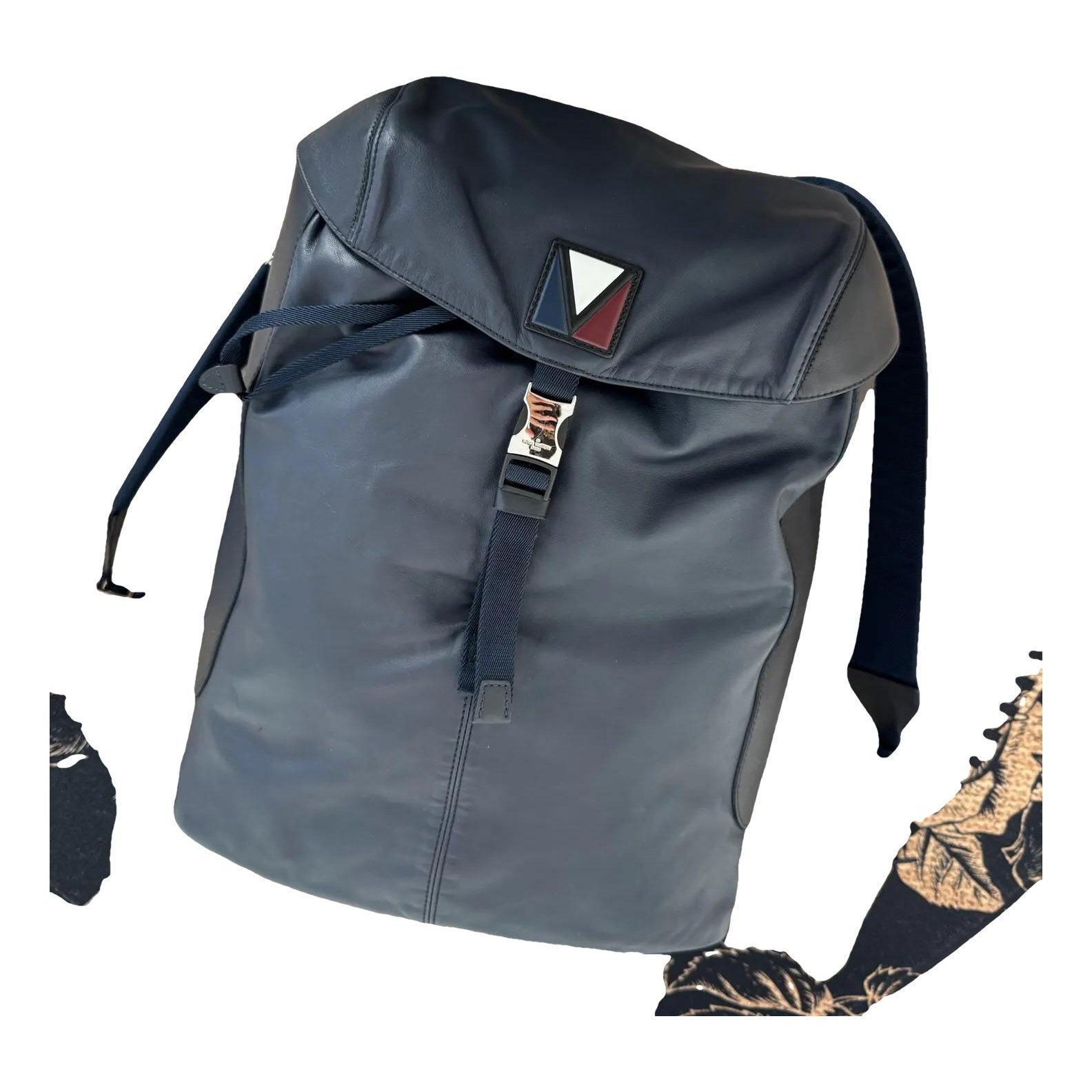 Leather backpack