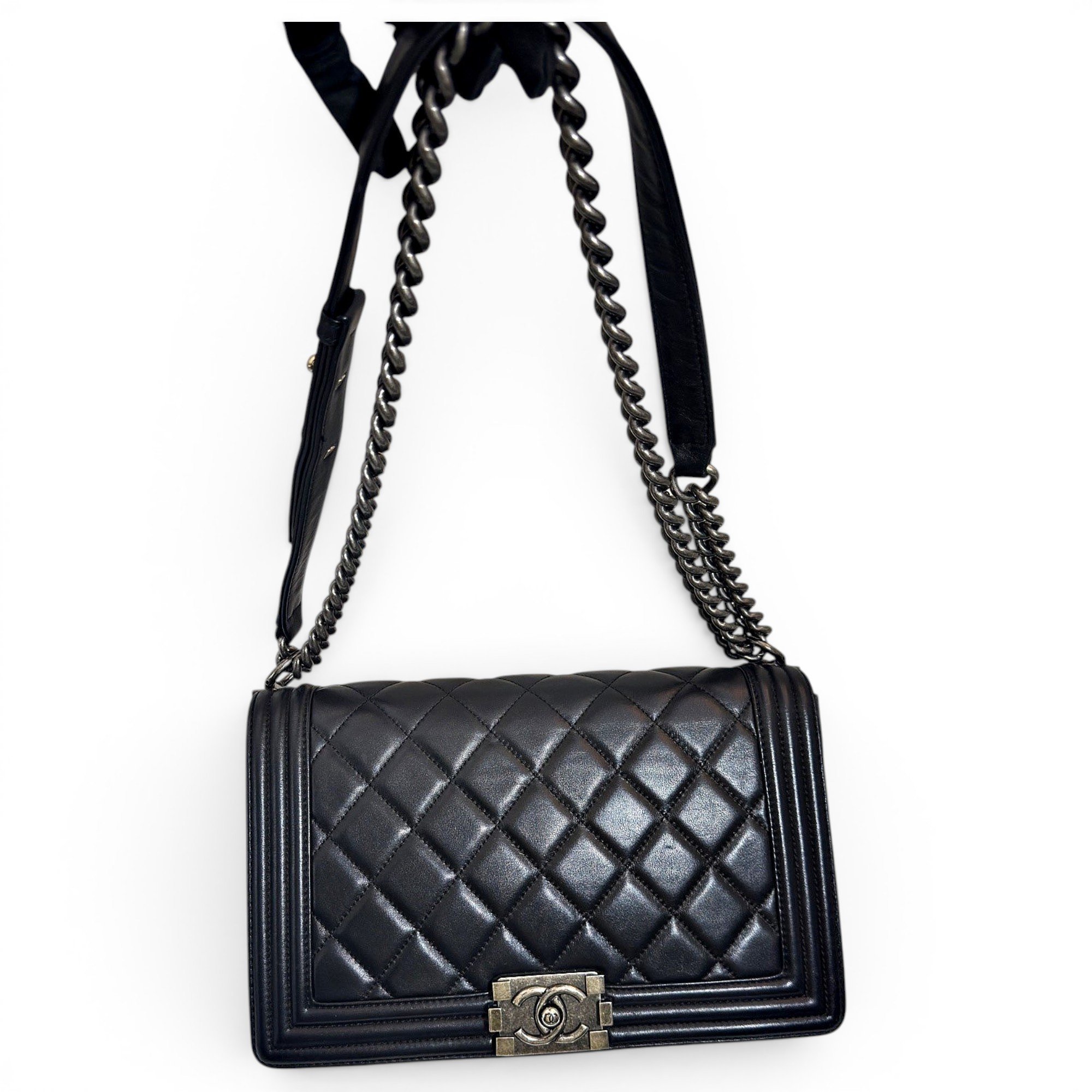 Boy leather crossbody bag