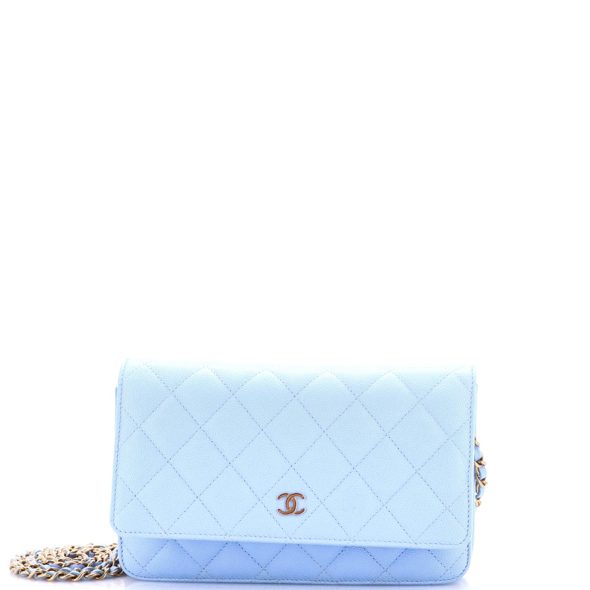 Wallet on Chain Quilted Caviar