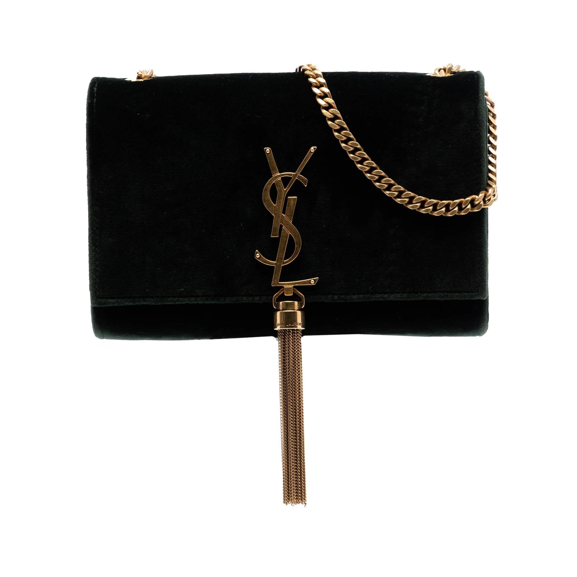 Kate monogramme velvet handbag