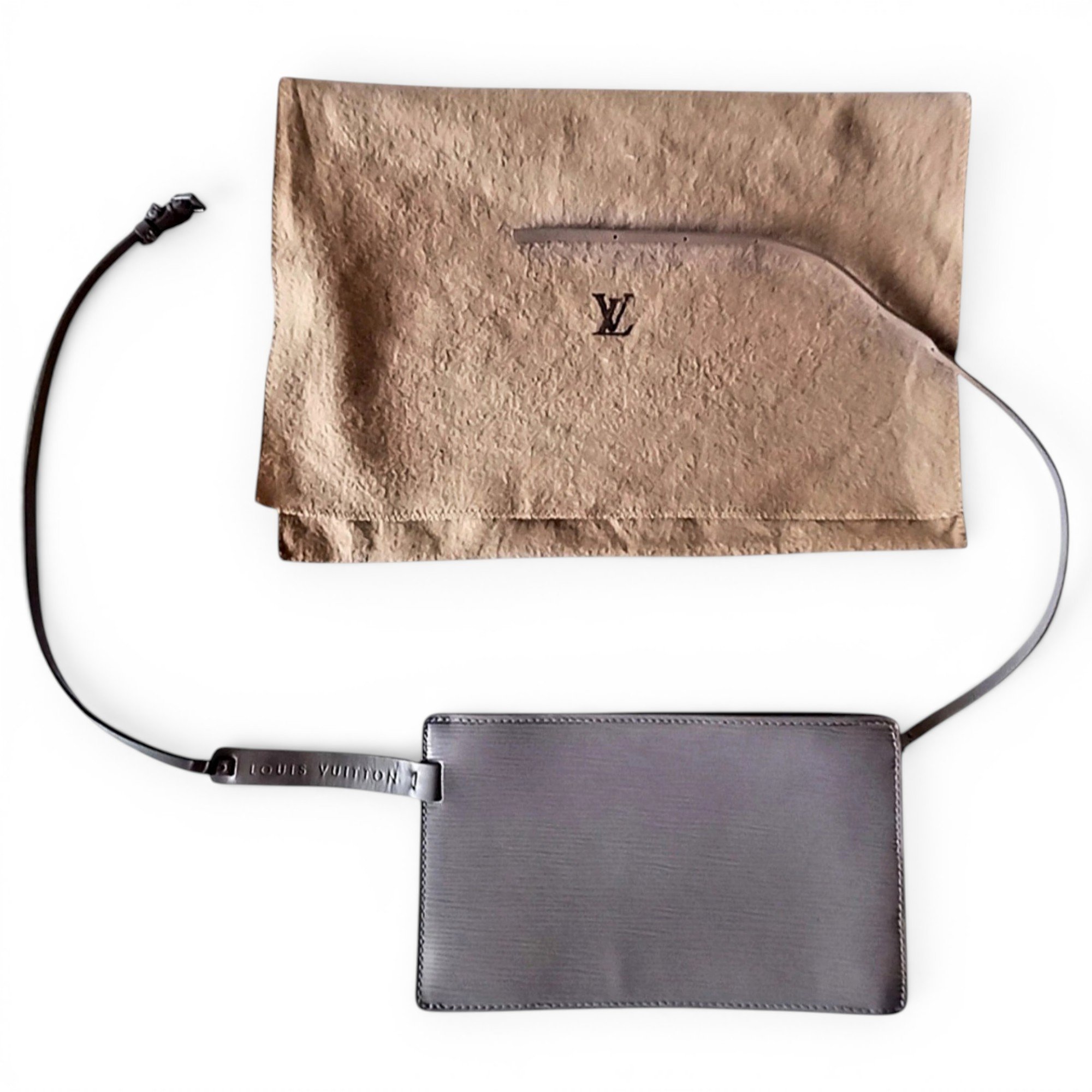 Leather clutch bag