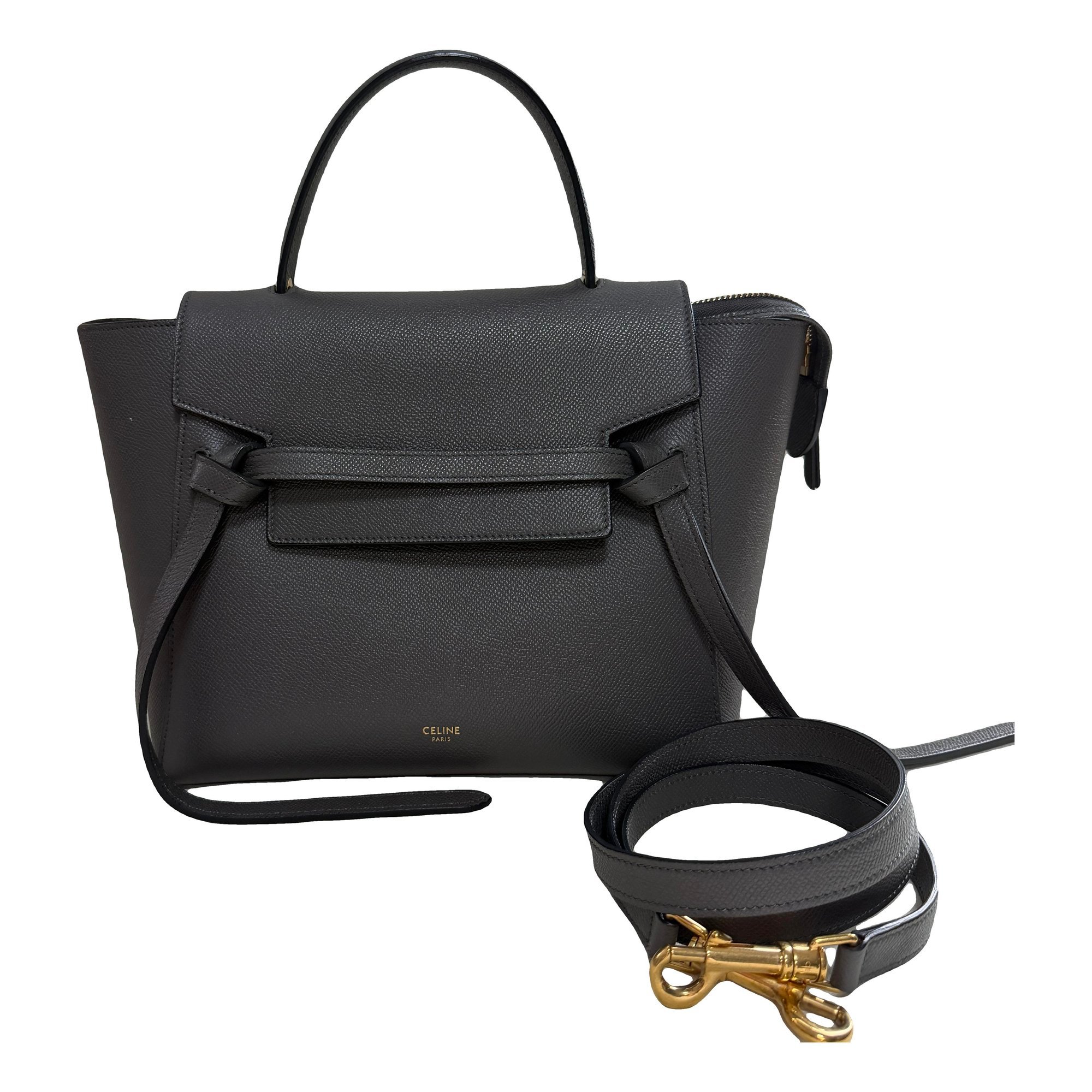 Belt leather handbag