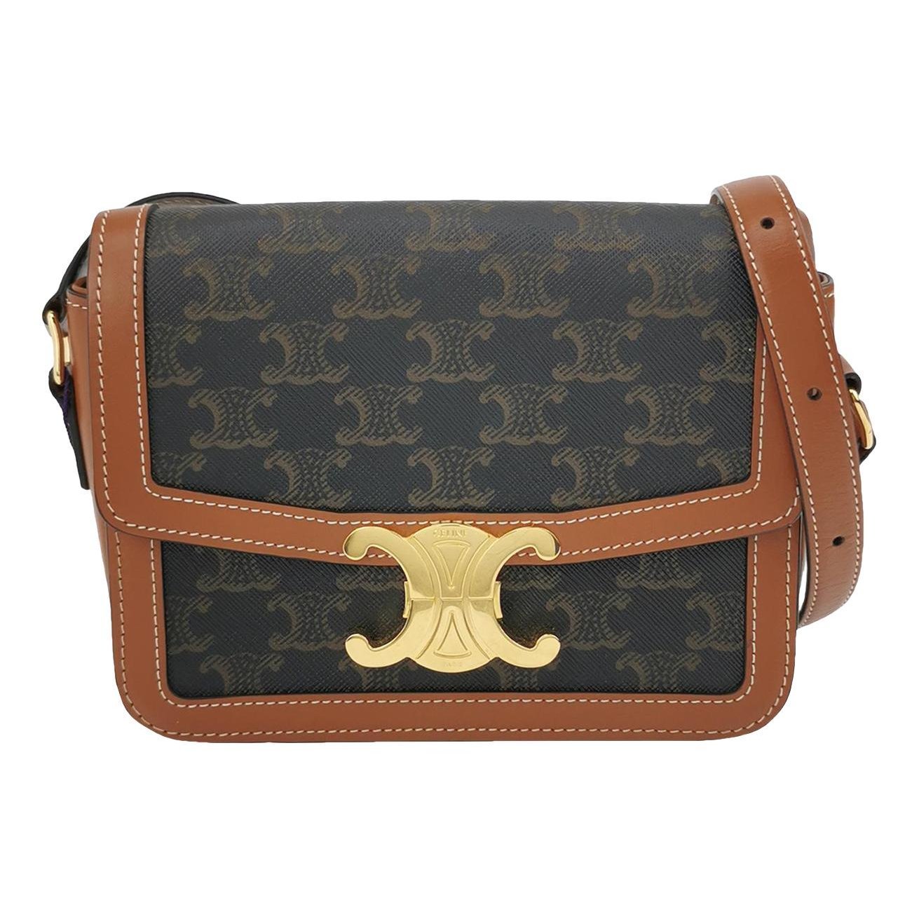 Triomphe leather handbag