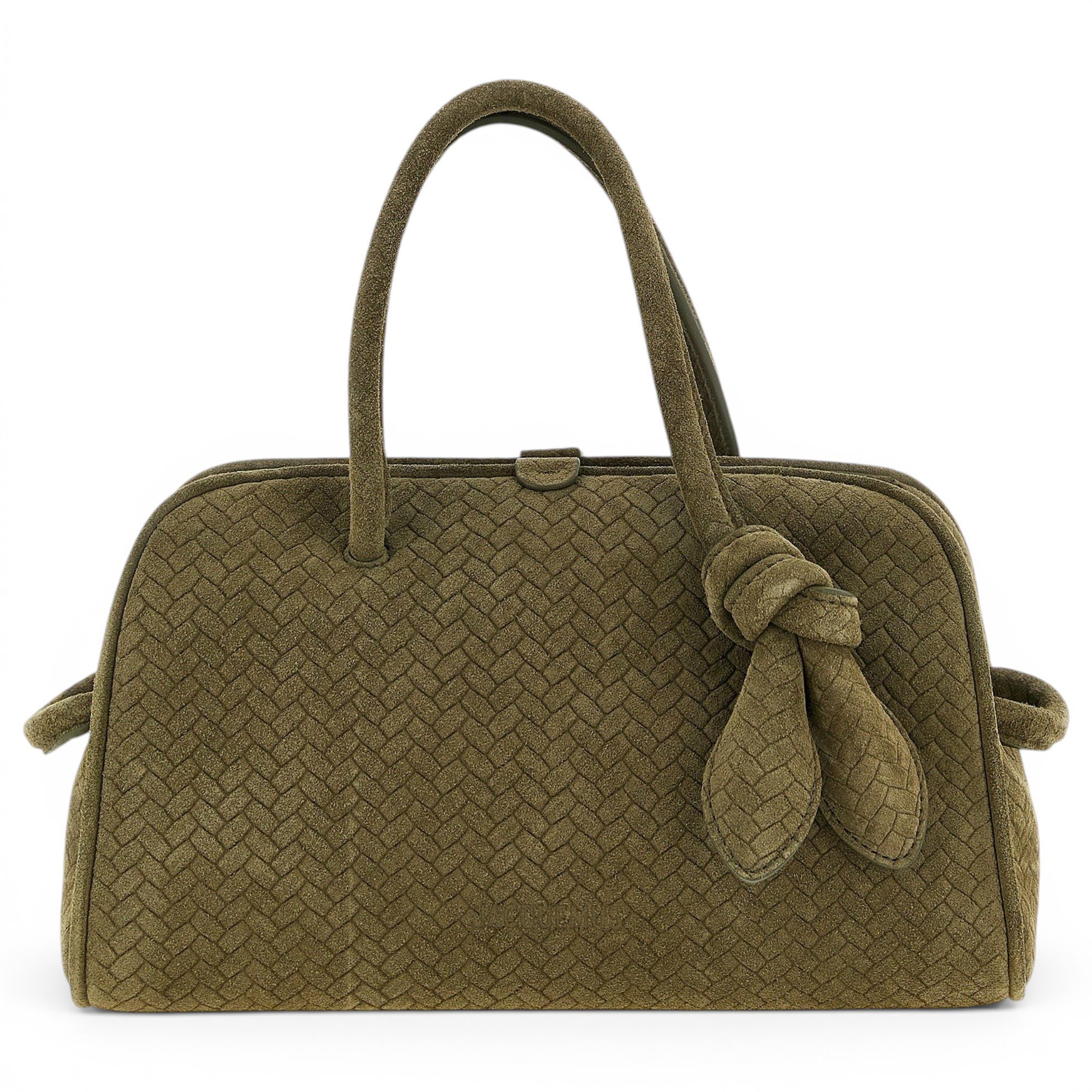 Leather bowling bag