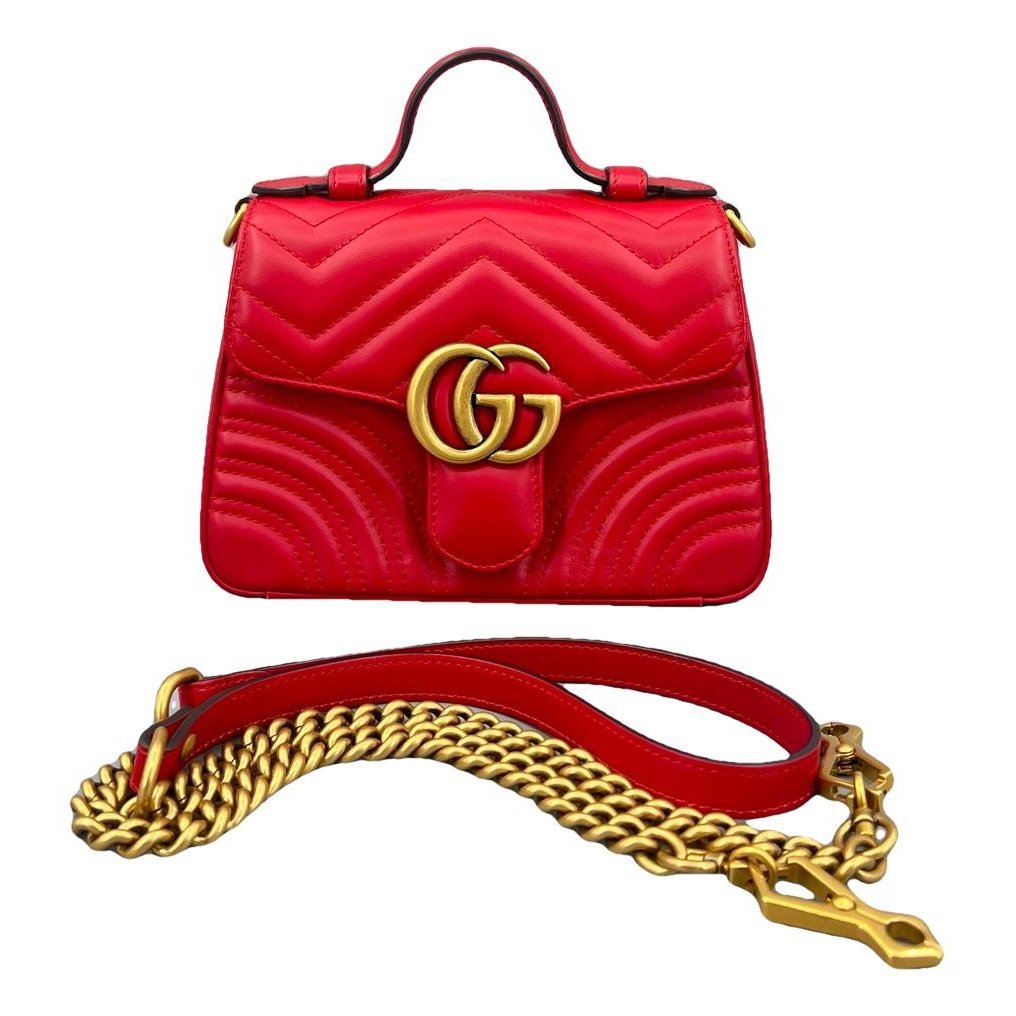 GG Marmont Flap leather handbag