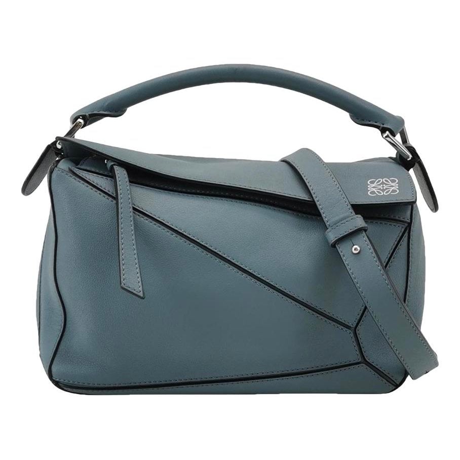 Puzzle leather handbag