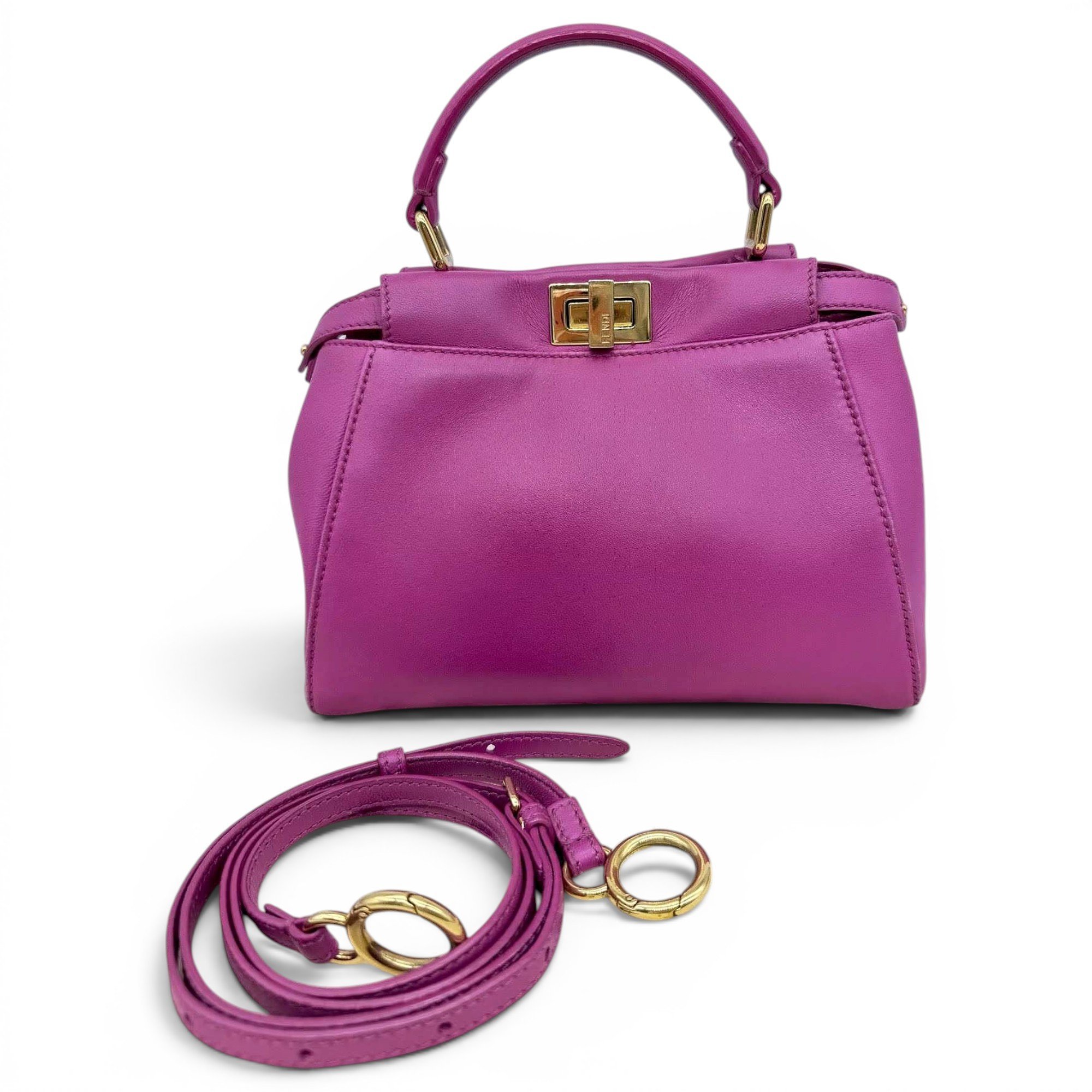 Peekaboo leather handbag