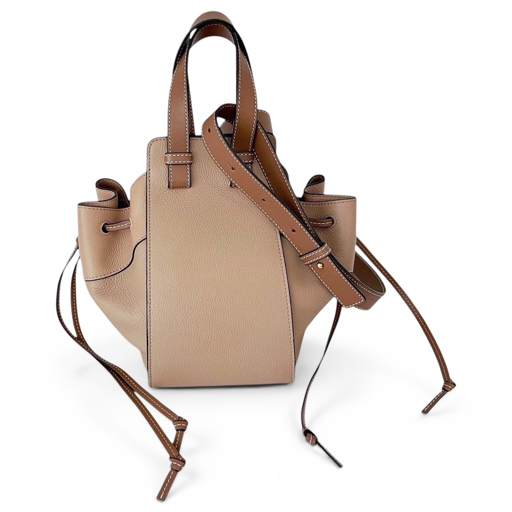 Hammock leather handbag