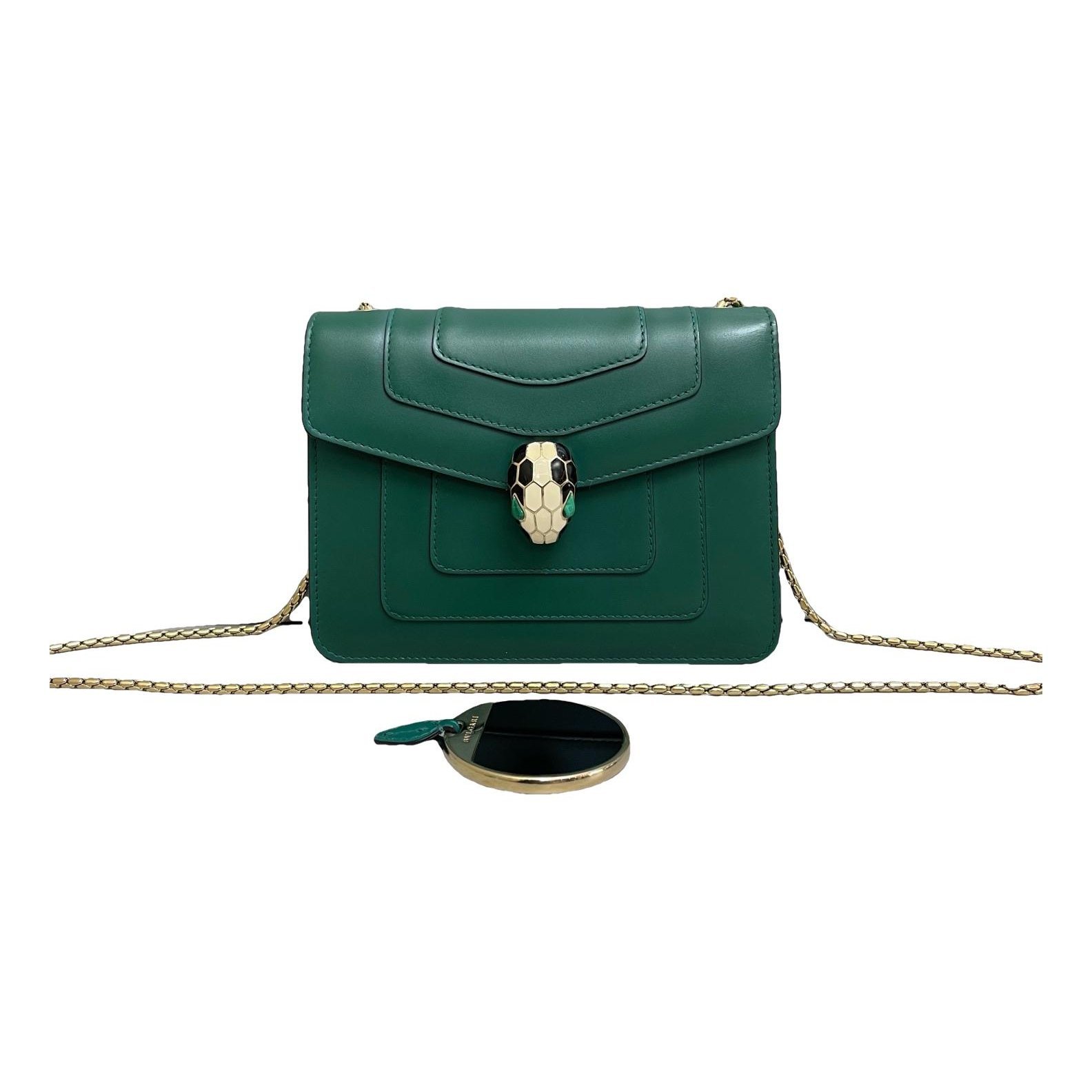 Serpenti leather handbag
