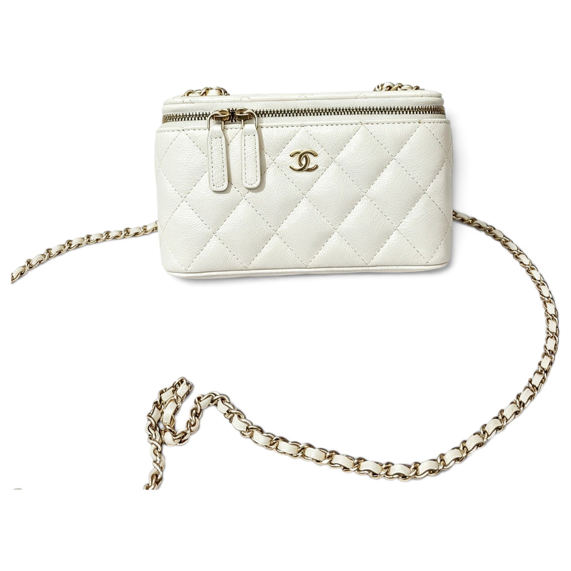 Trendy CC Vanity leather handbag