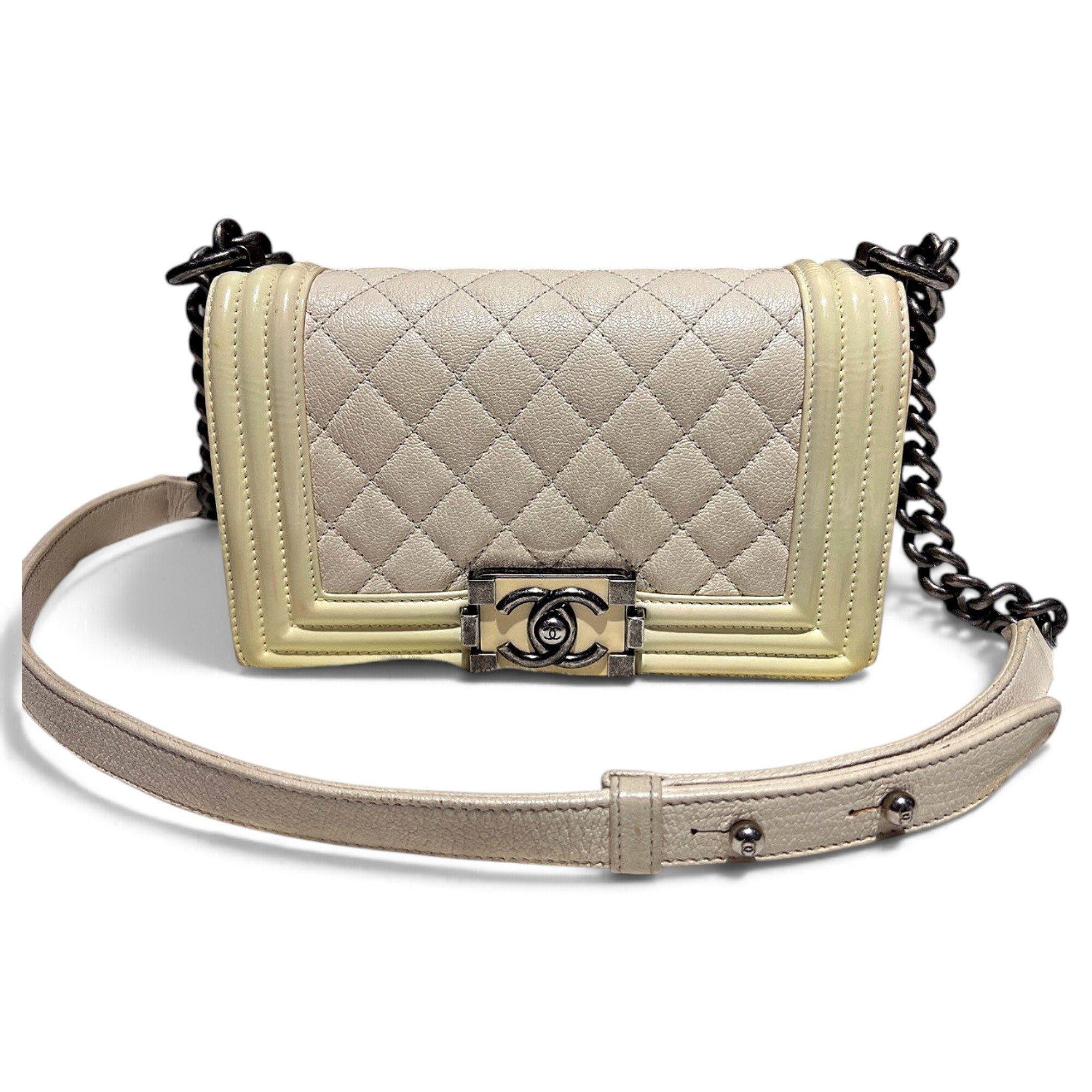 Boy leather crossbody bag