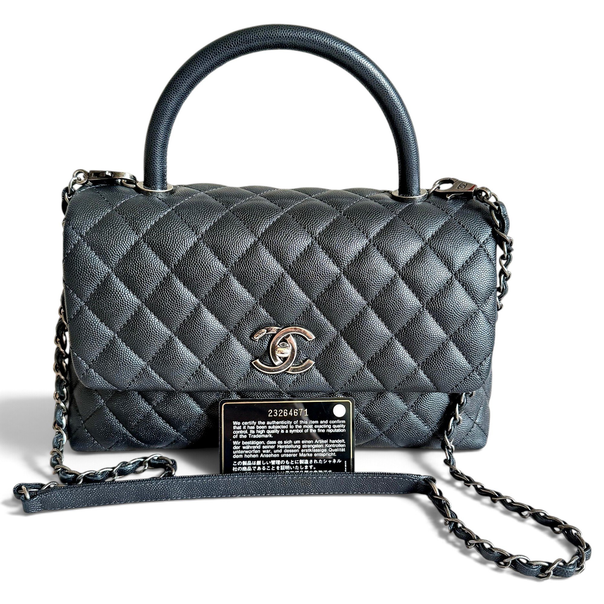 Coco Handle leather handbag