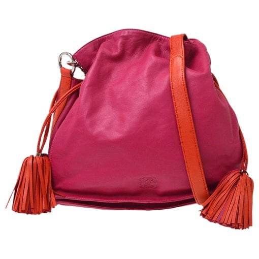 Flamenco leather handbag