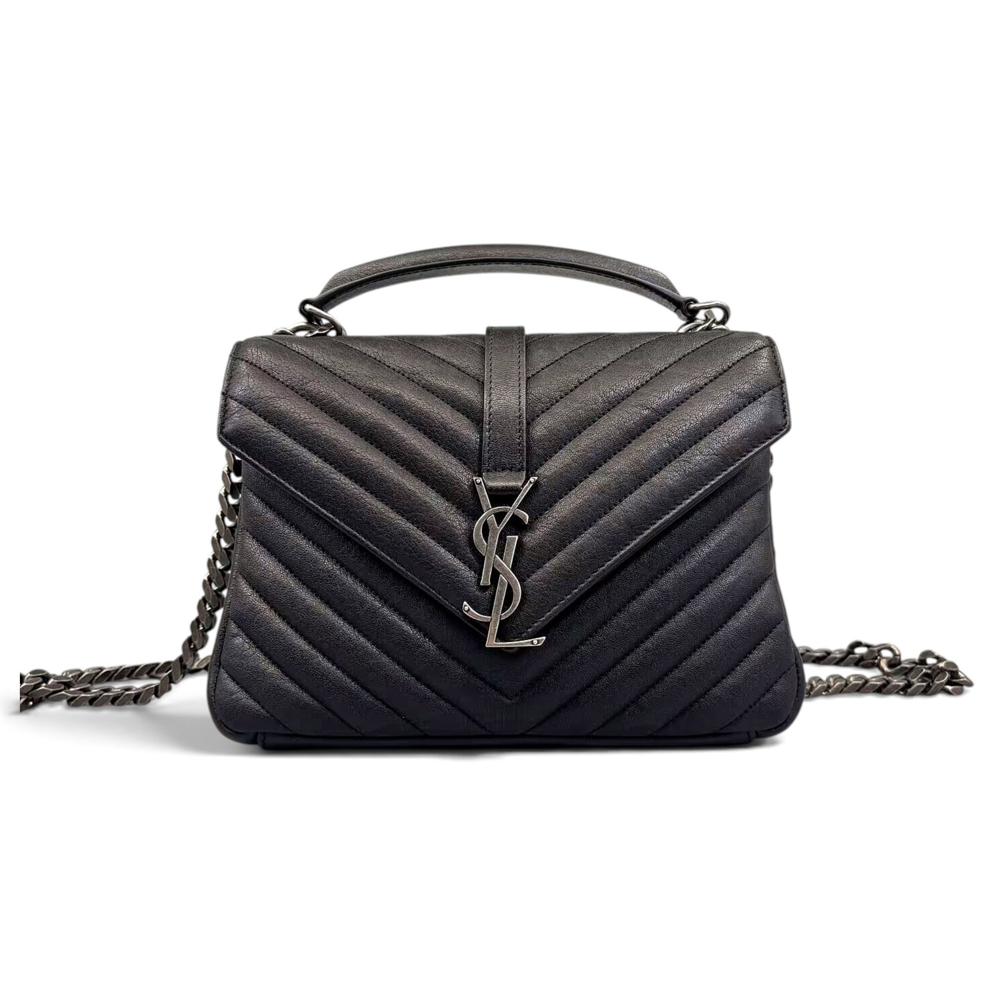 Collége monogramme leather handbag