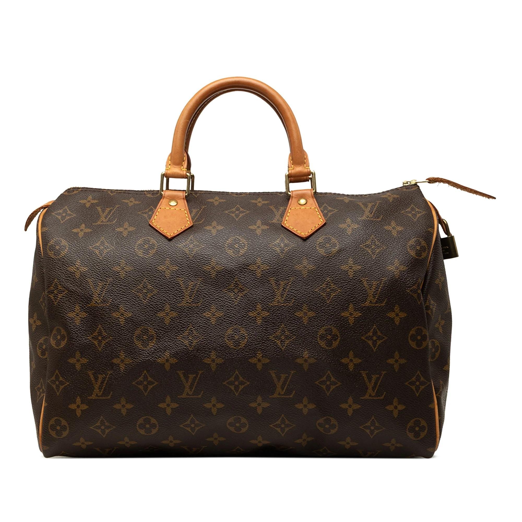 Speedy leather handbag