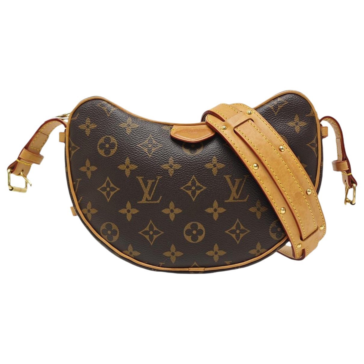 Croissant leather handbag