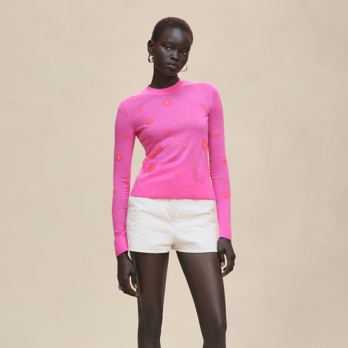 Rose Sakura "Candy Libris" Light Long-sleeve Sweater