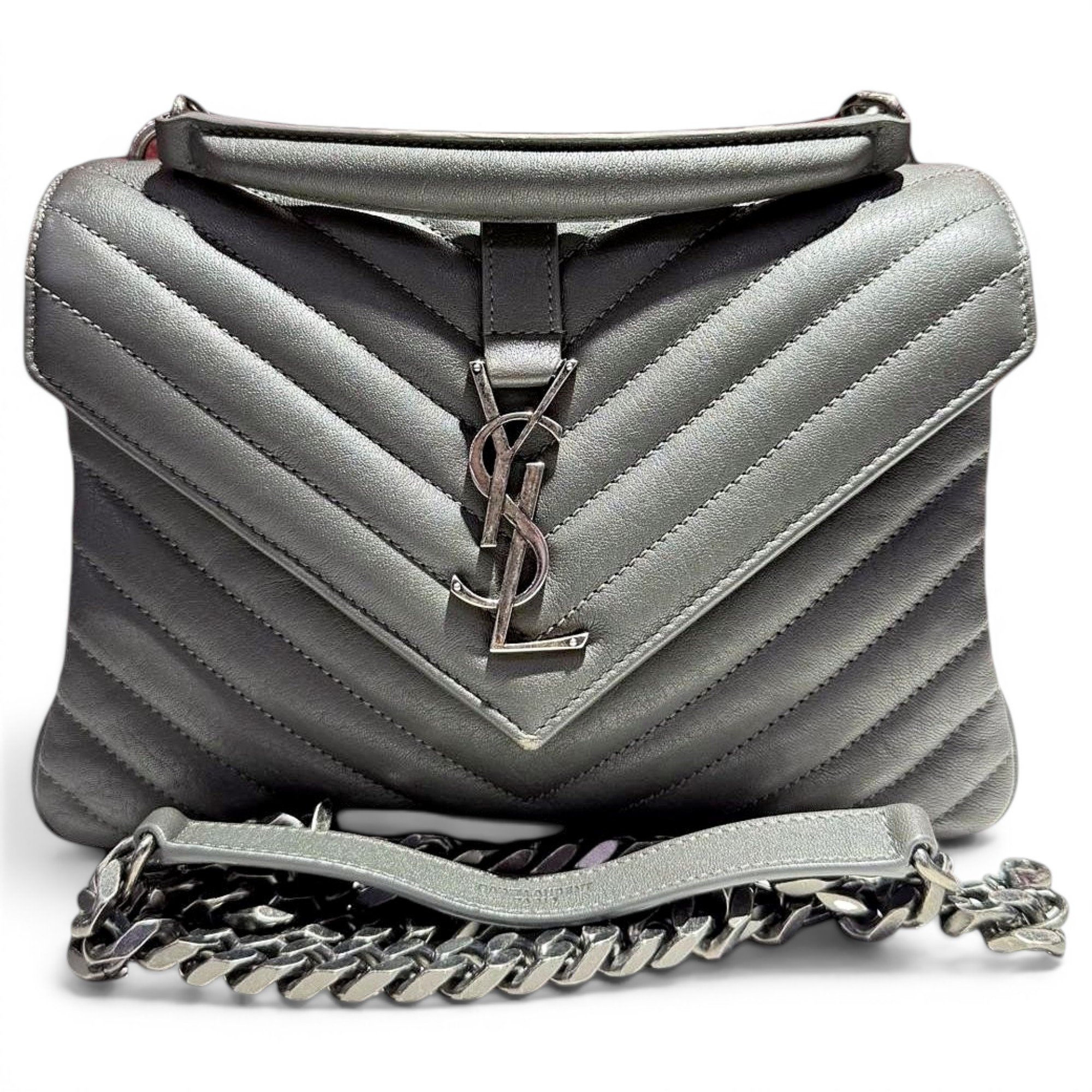 Collége monogramme leather handbag