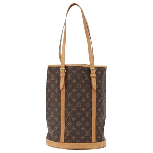 Bucket leather handbag
