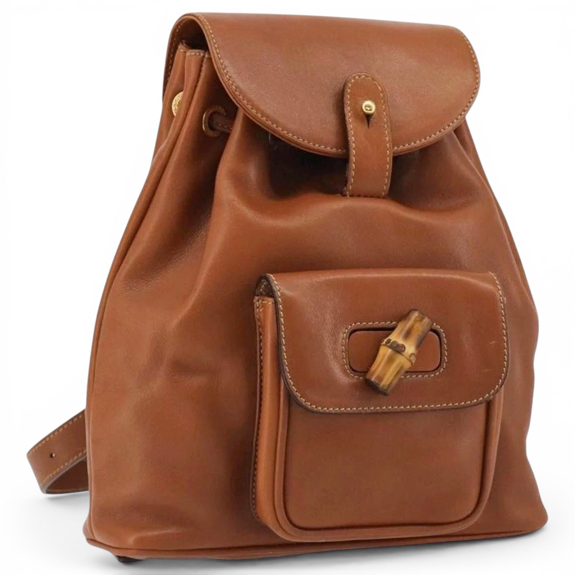 Leather backpack