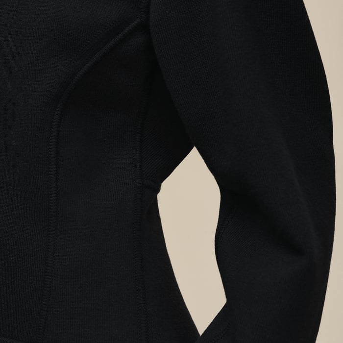 Noir Buttoned Sweater With "Ferronnerie" Details