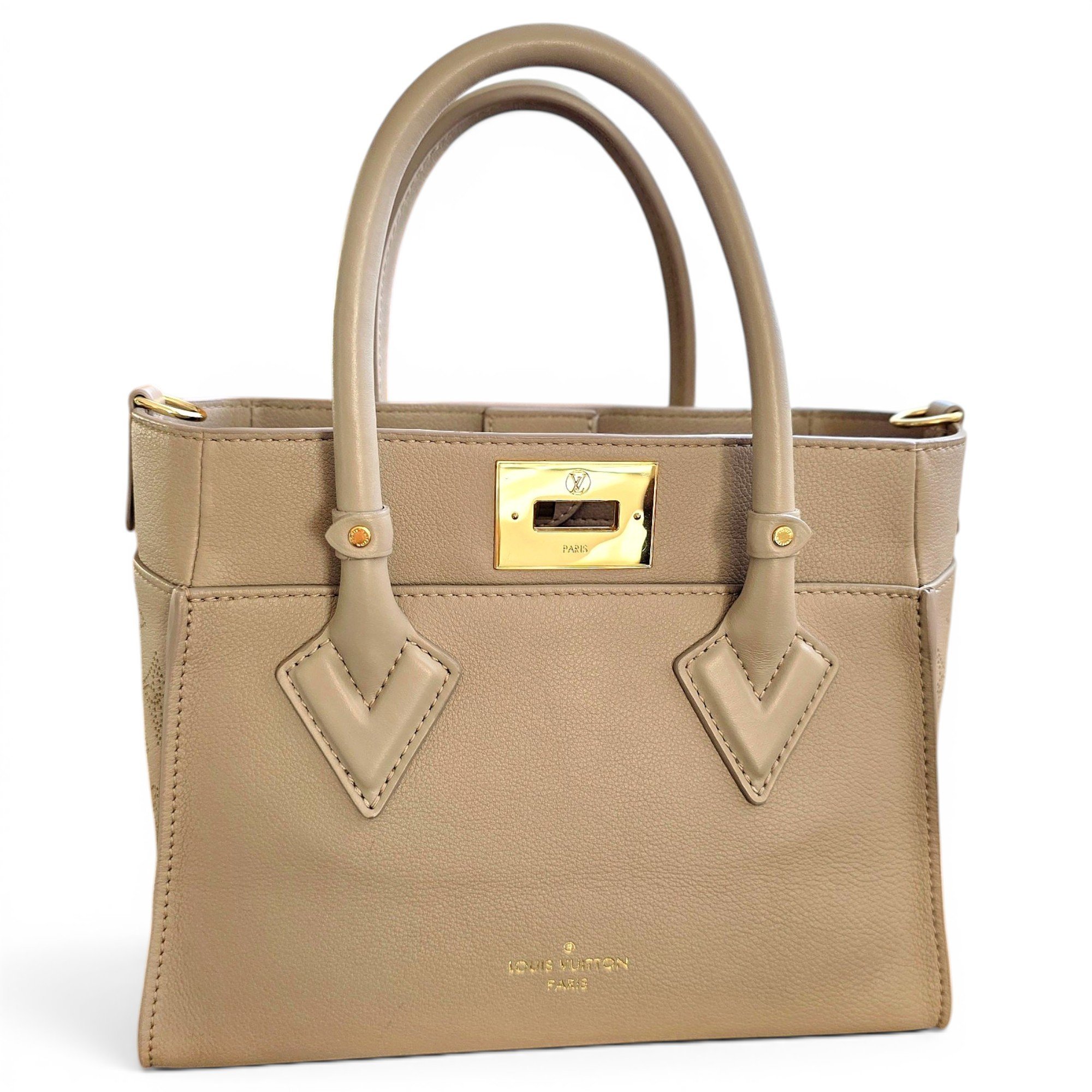 Louis Vuitton On My Side leather handbag