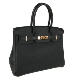 Hermes Birkin 30 Handbag Black Togo Leather 2019