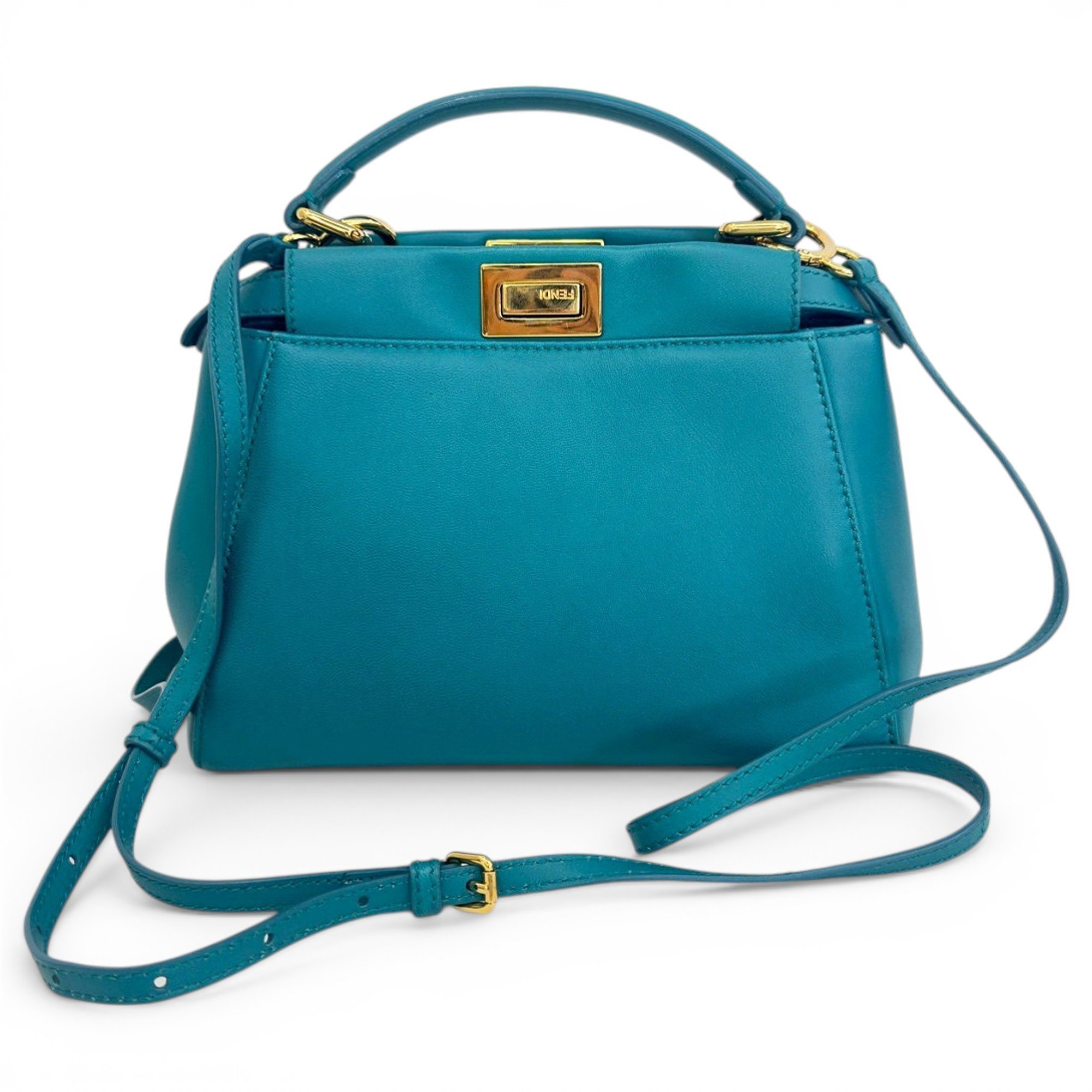 Peekaboo leather handbag