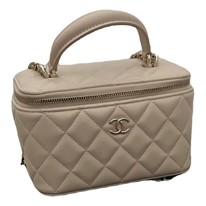 Vanity leather handbag