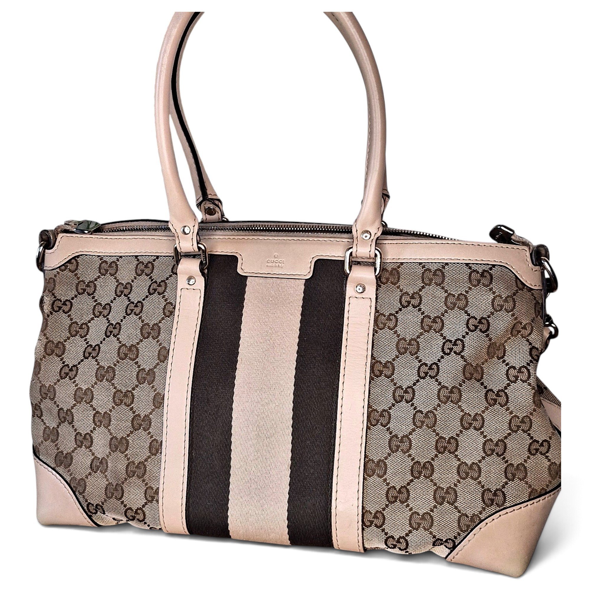 Abbey leather bowling bag