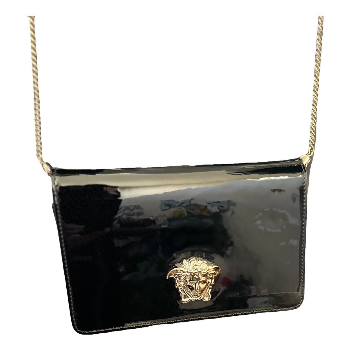 Leather clutch bag