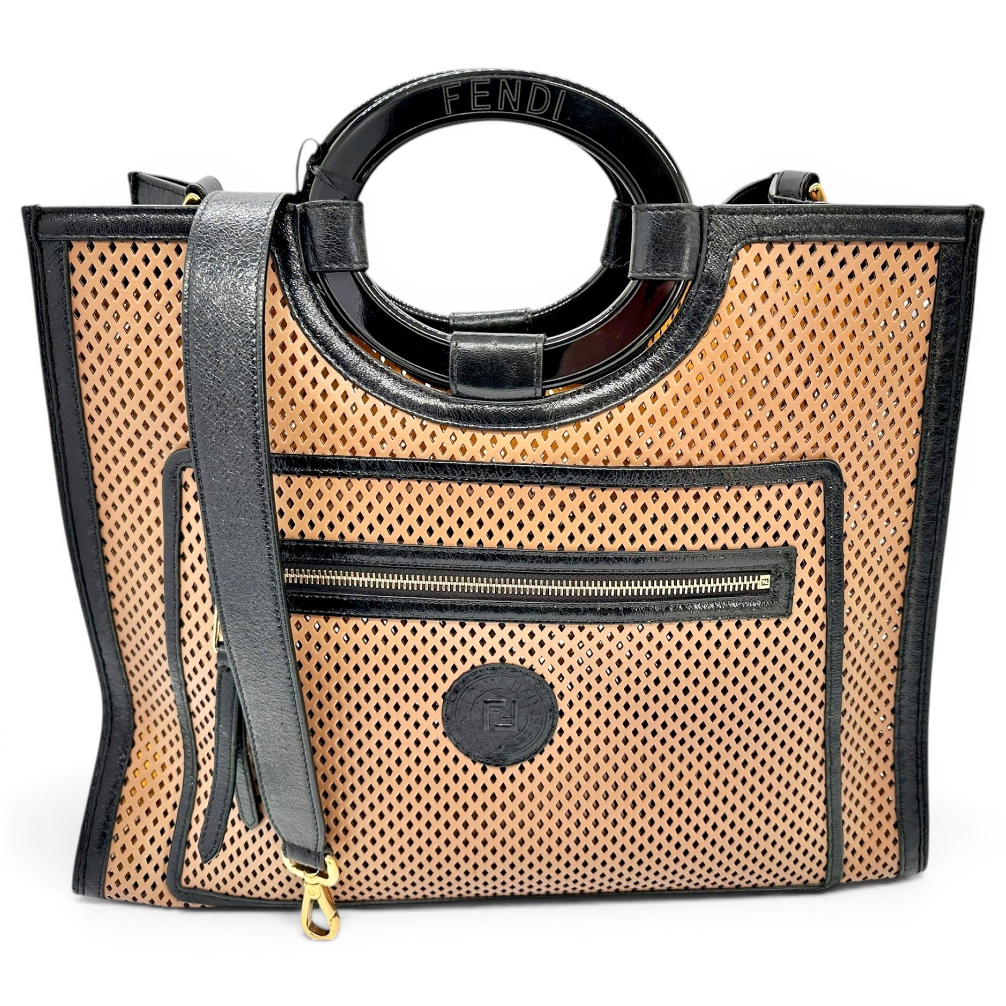 Runaway Shopping leather tote