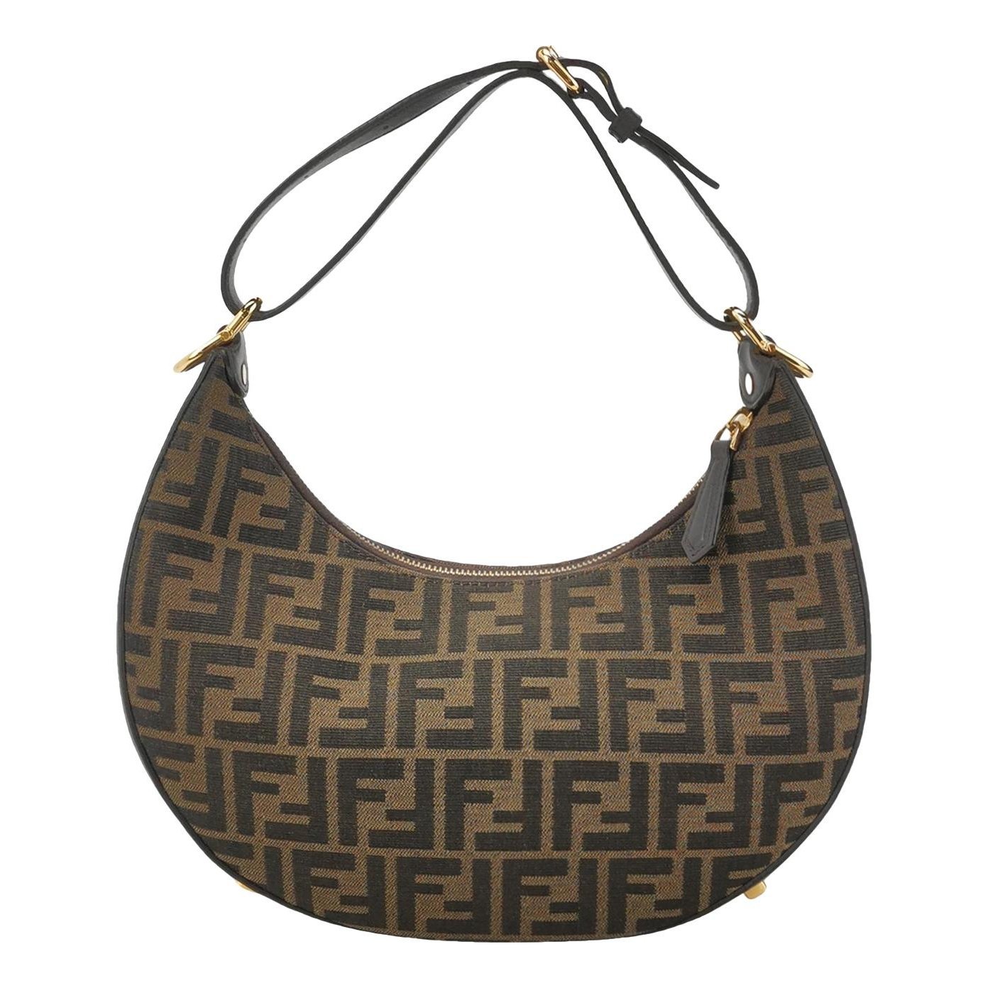 Fendigraphy leather handbag
