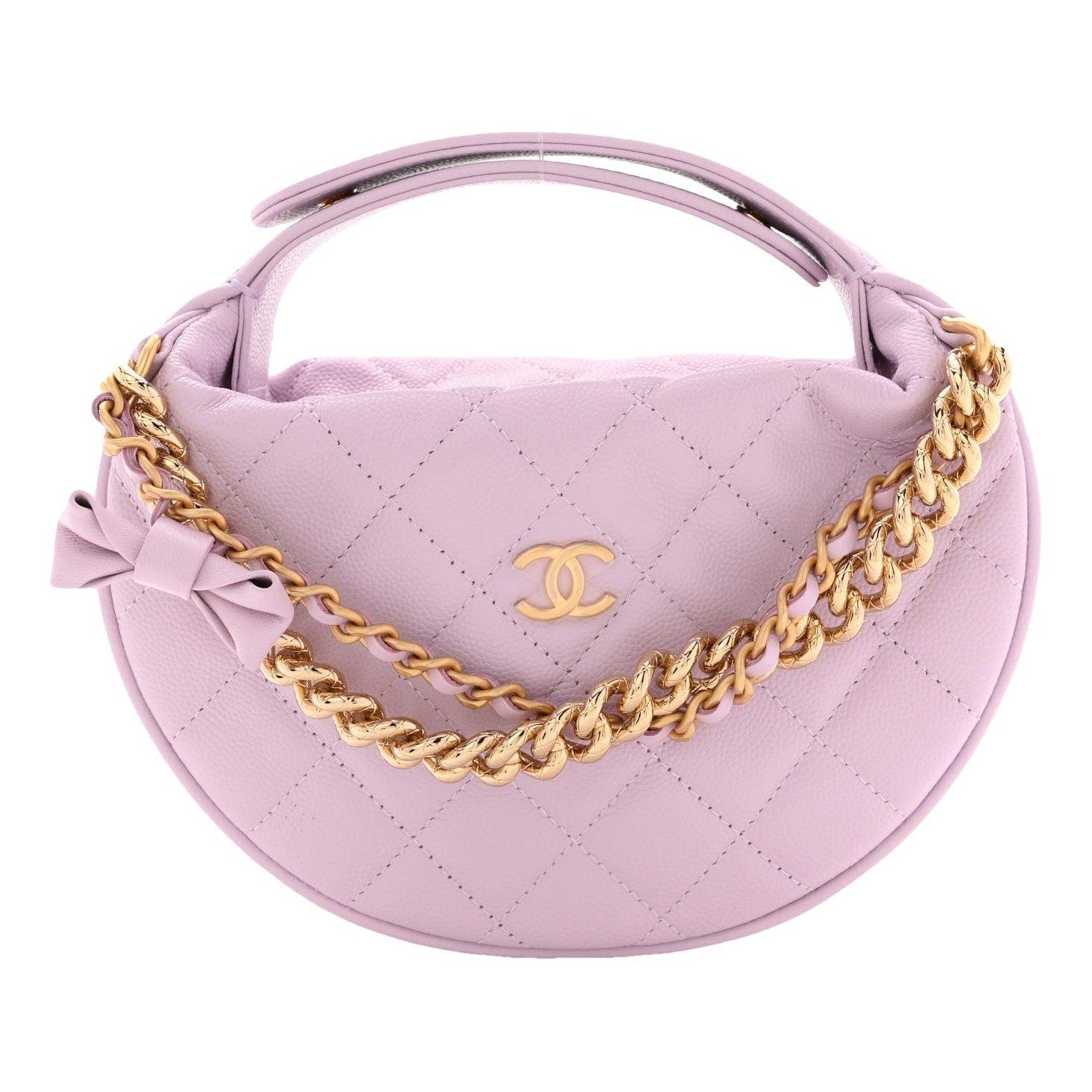 Hula Hoop leather handbag