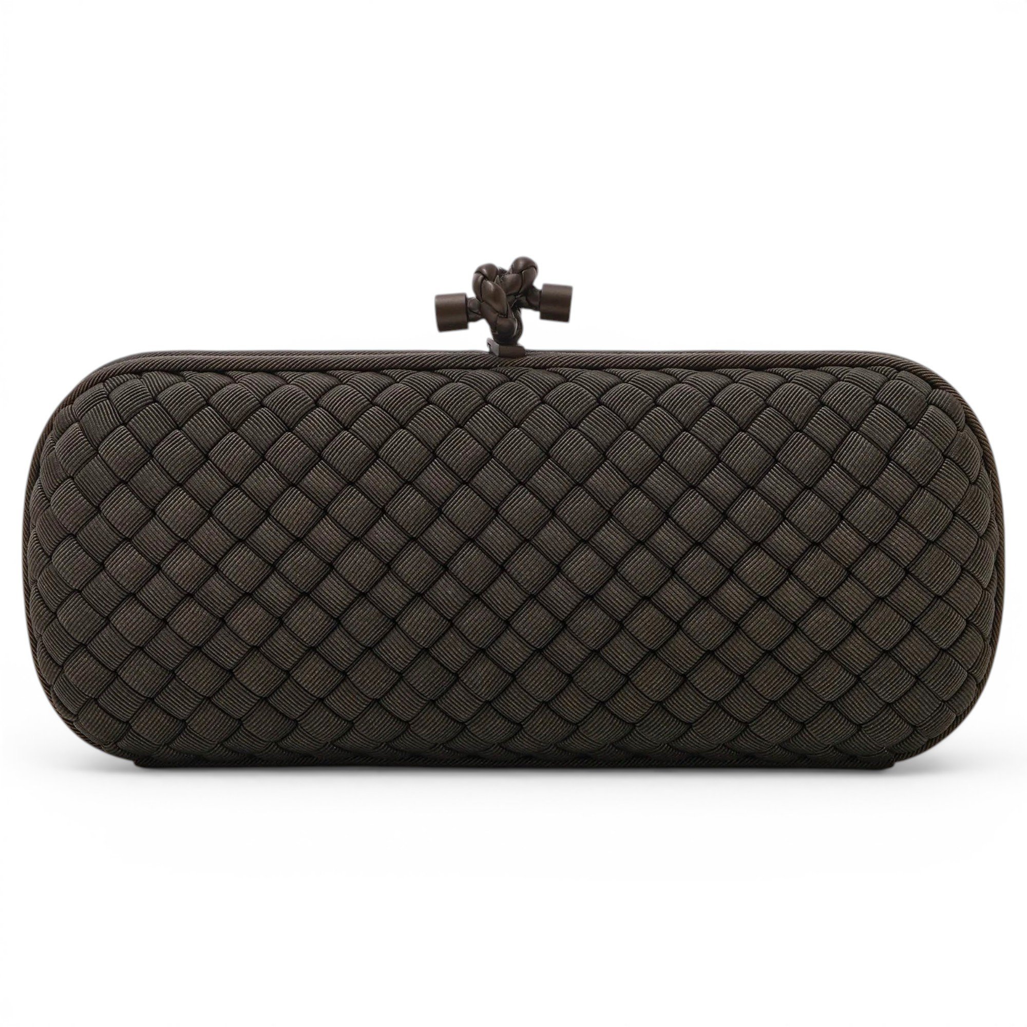 Pochette Knot silk clutch bag