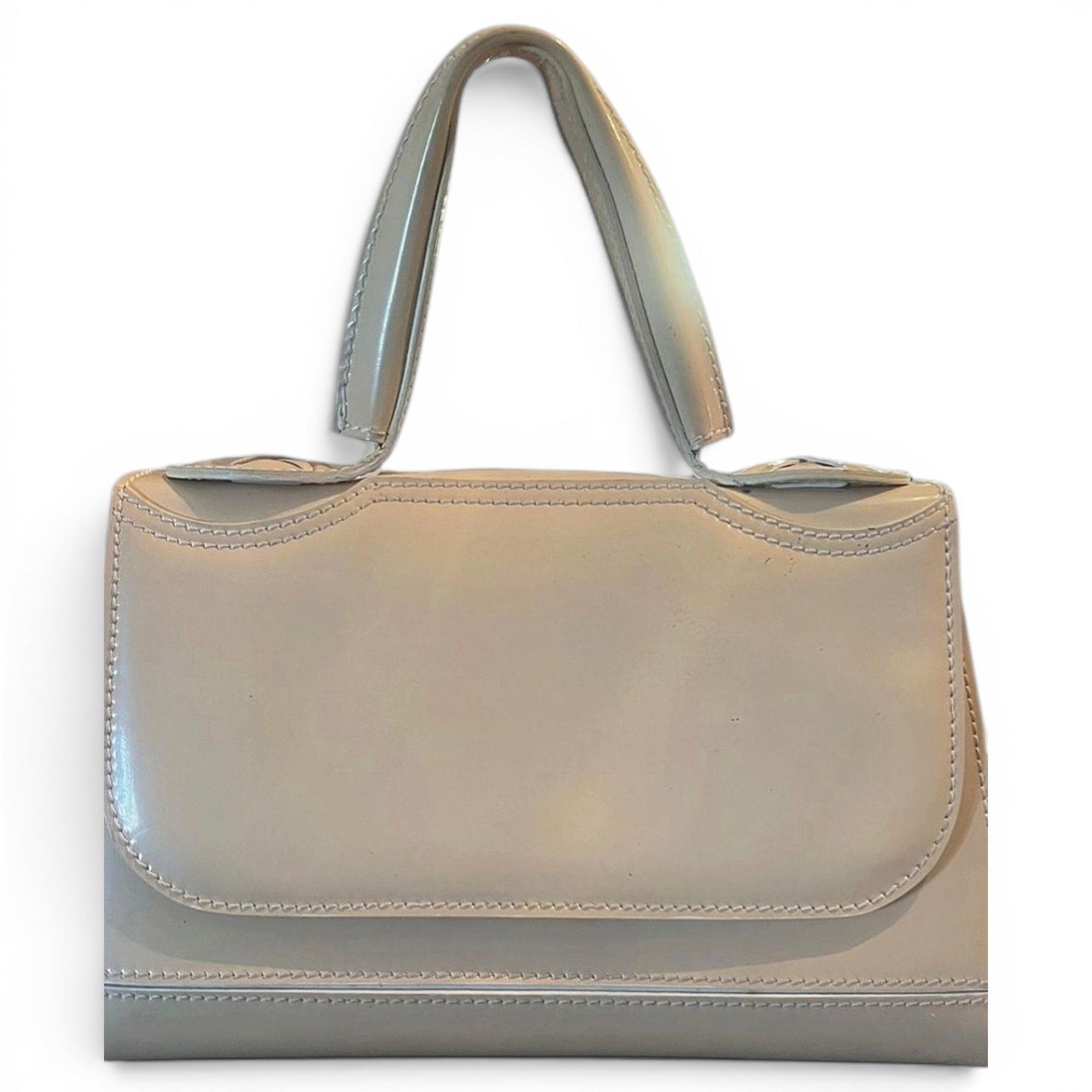 Patent leather handbag