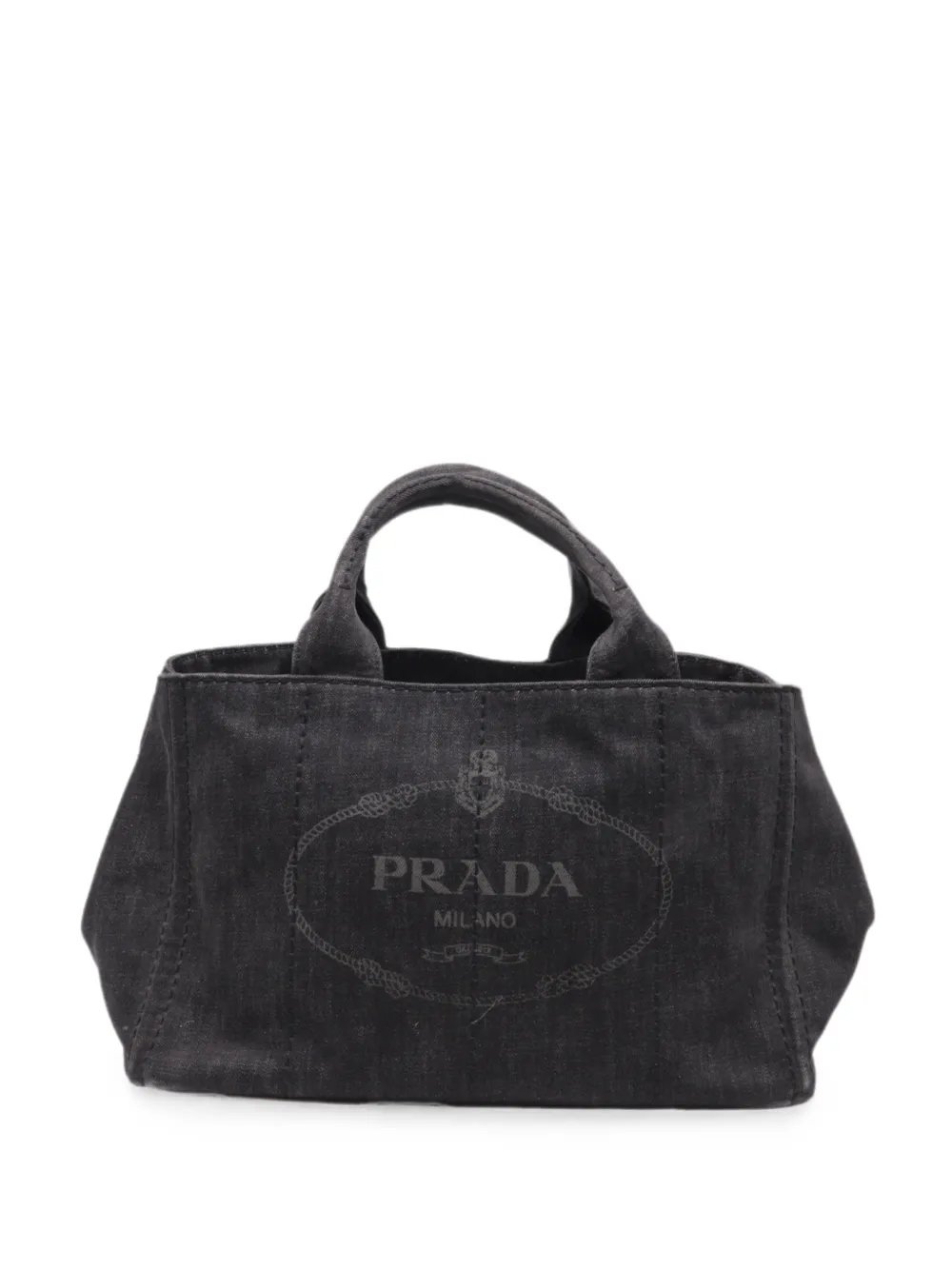 2020 logo-print tote denim bag
