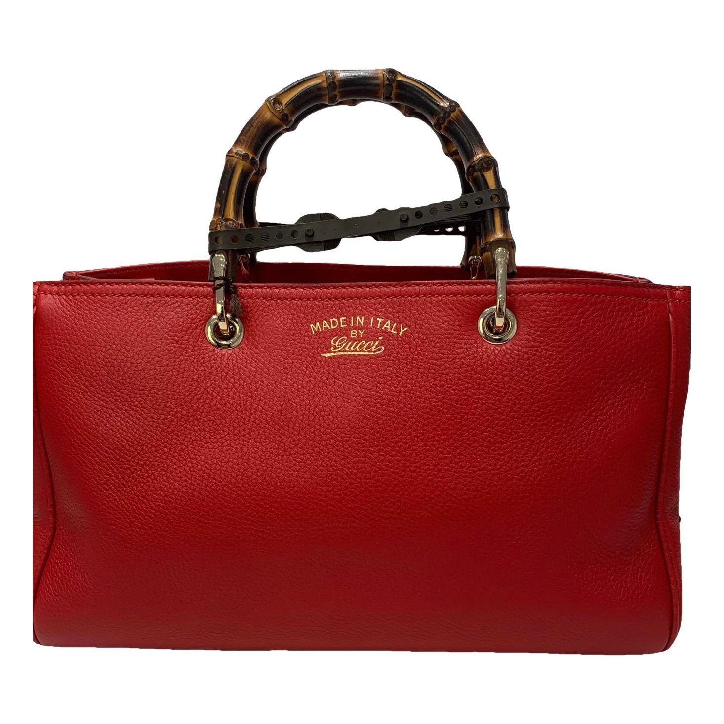 Bamboo Shopper leather tote