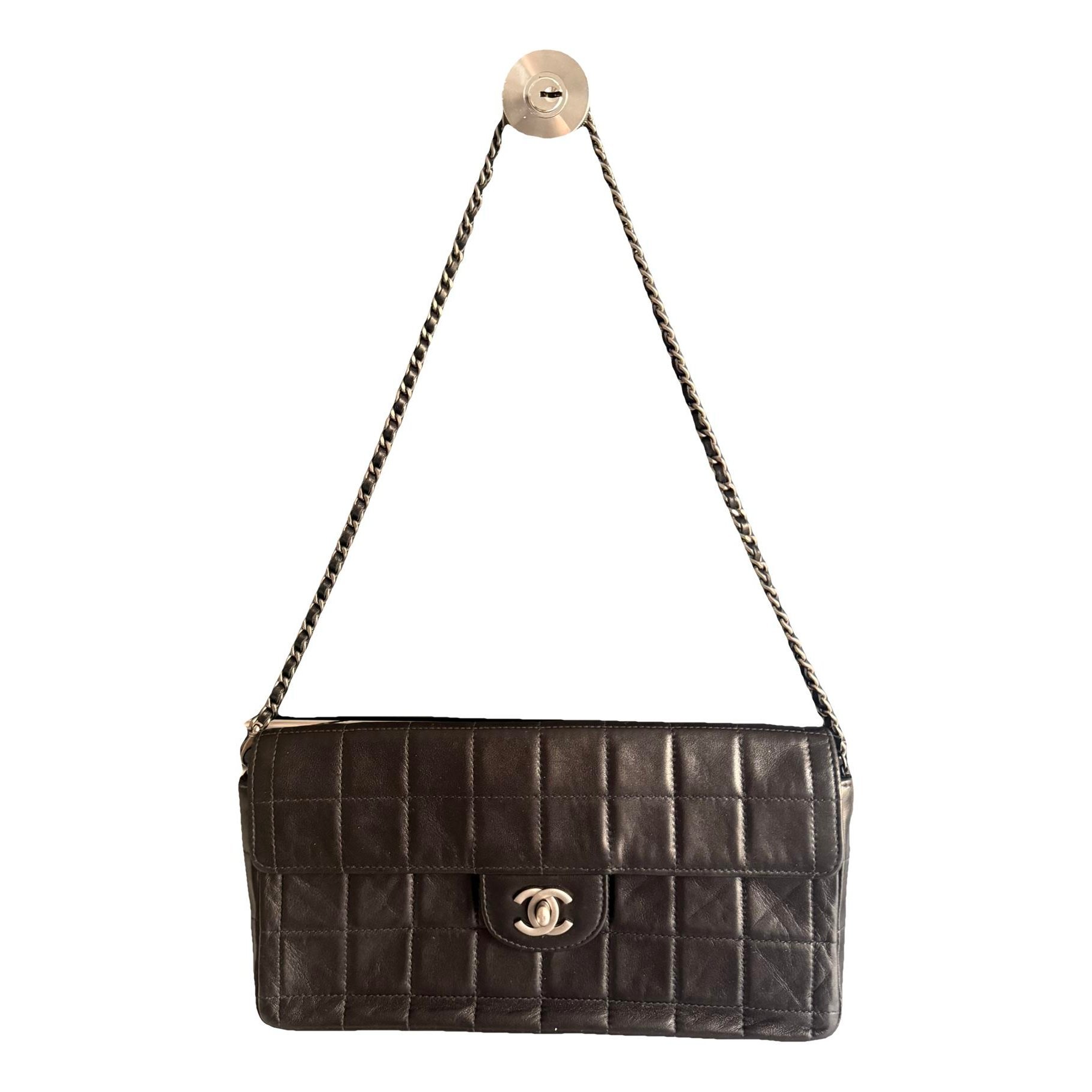East West Chocolate Bar leather handbag
