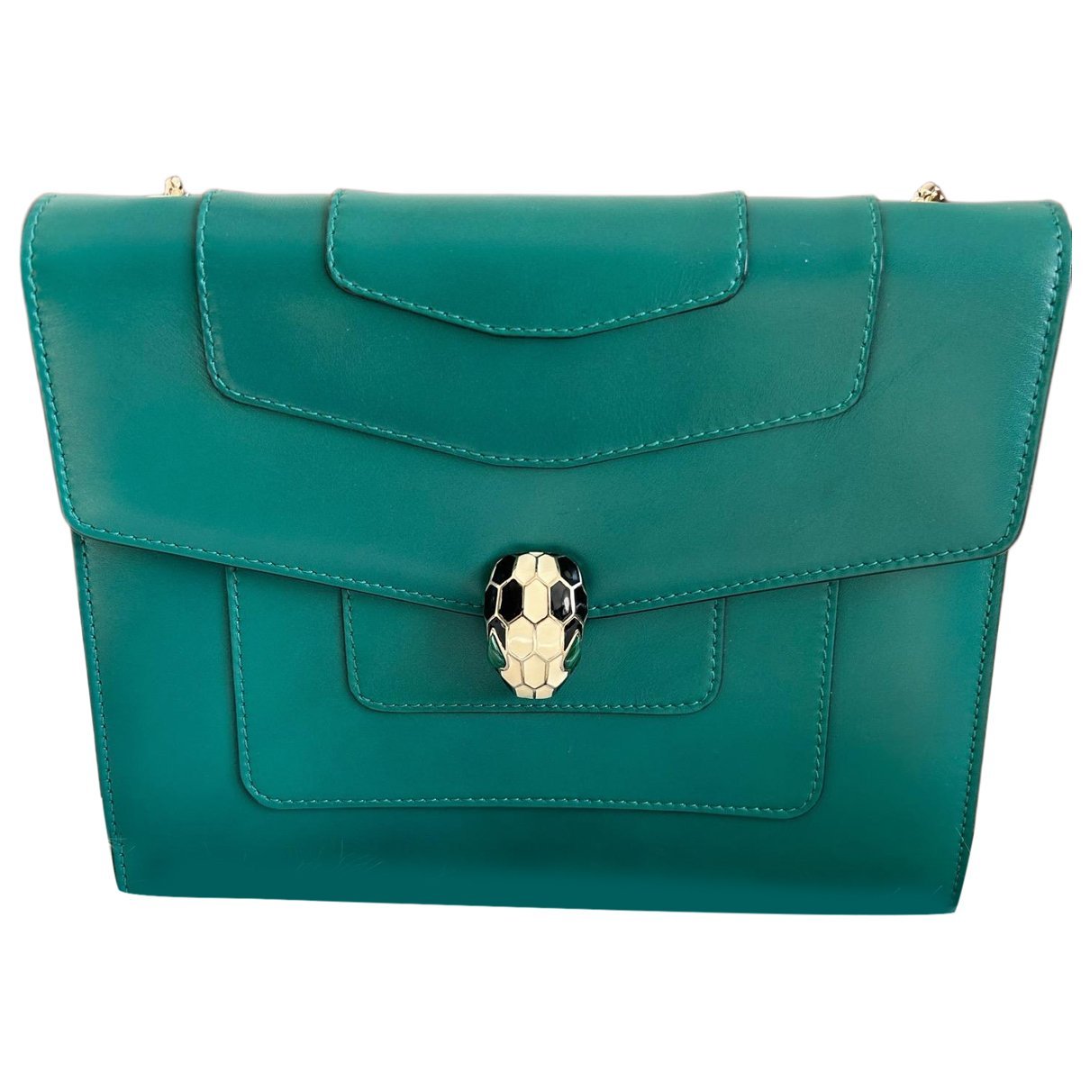 Serpenti leather handbag