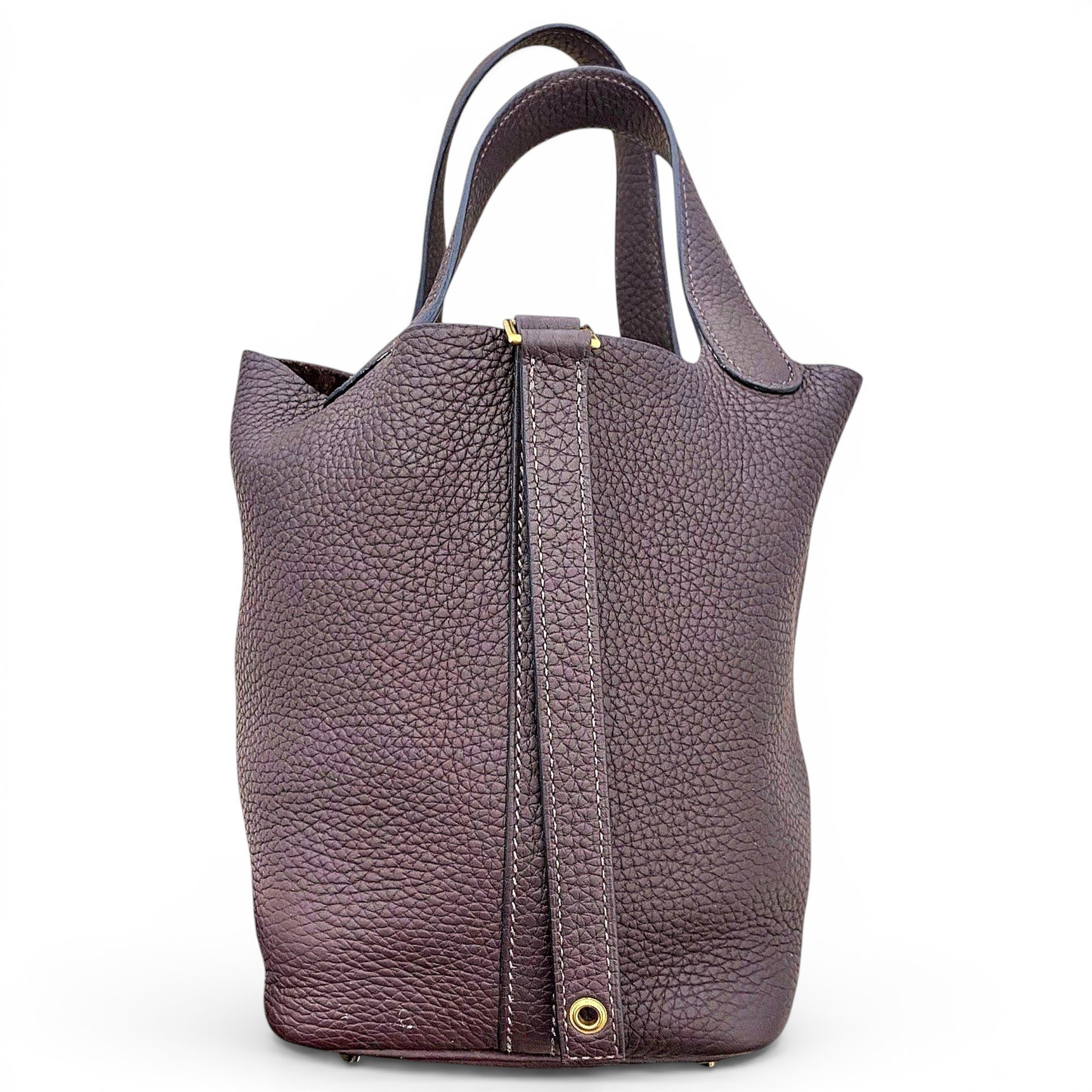 Picotin leather handbag
