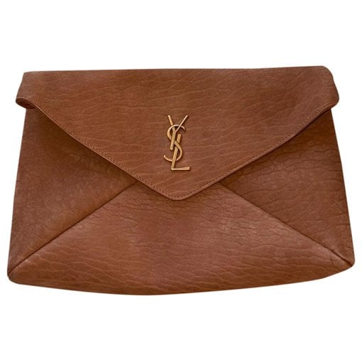 Envelope leather handbag