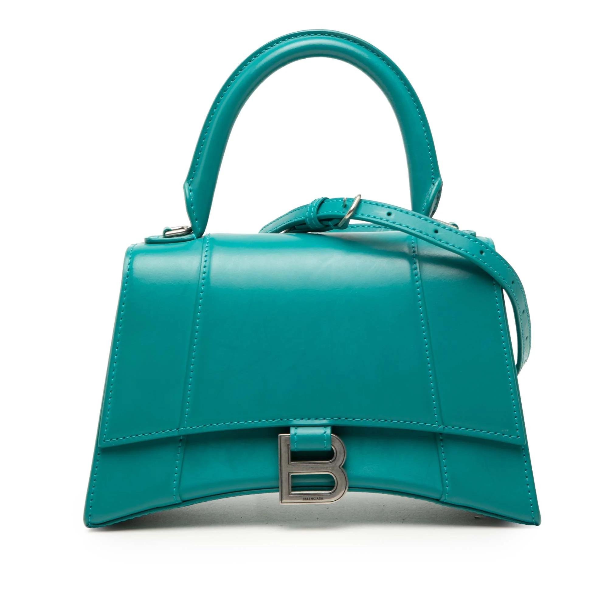 Hourglass pony-style calfskin handbag