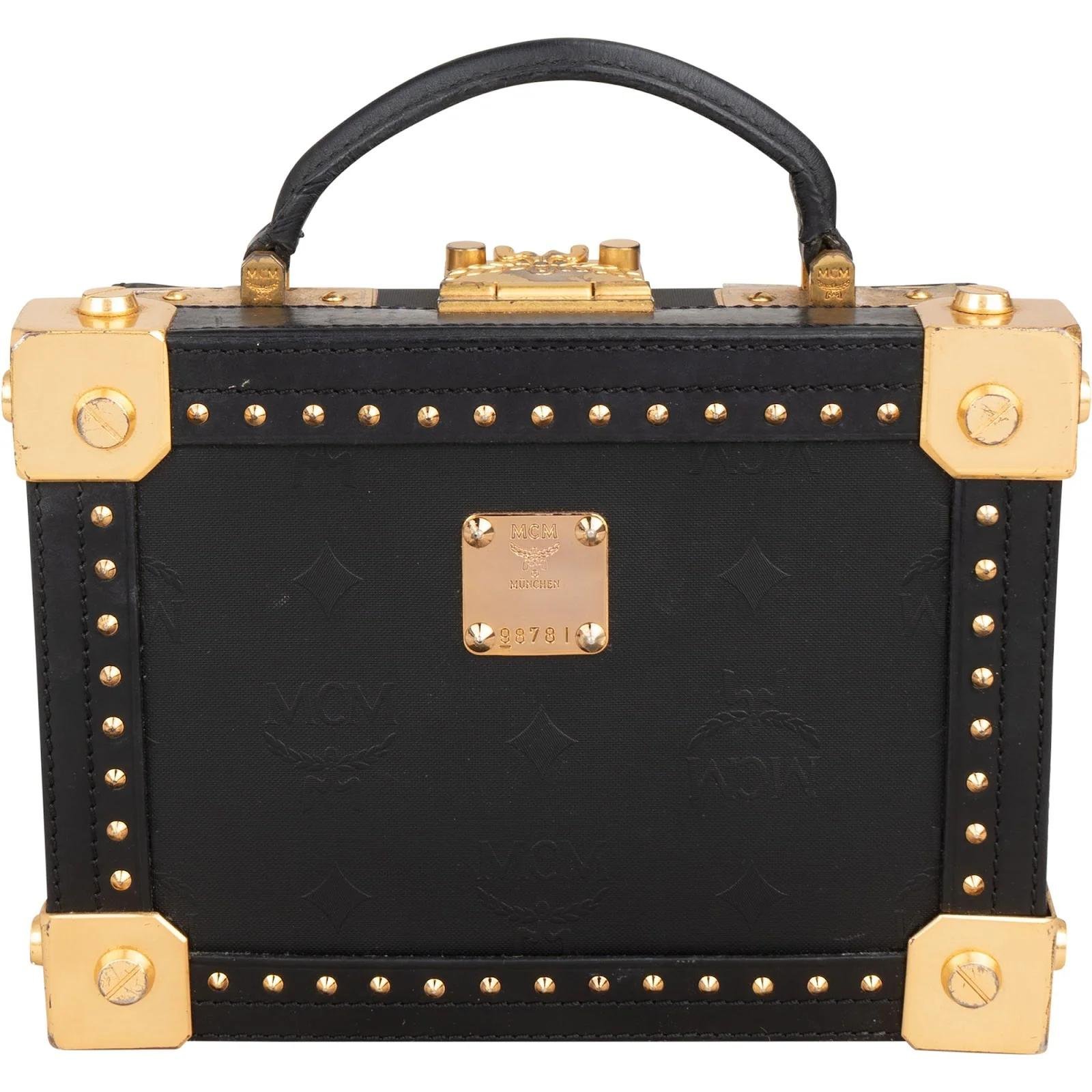 MCM Boston leather handbag