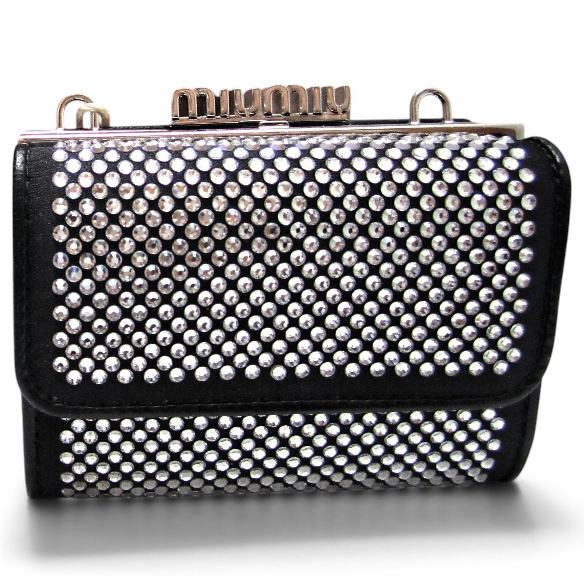 Leather clutch bag