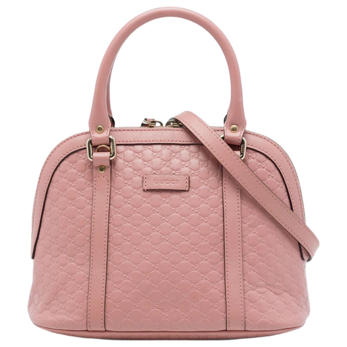 Dôme leather satchel