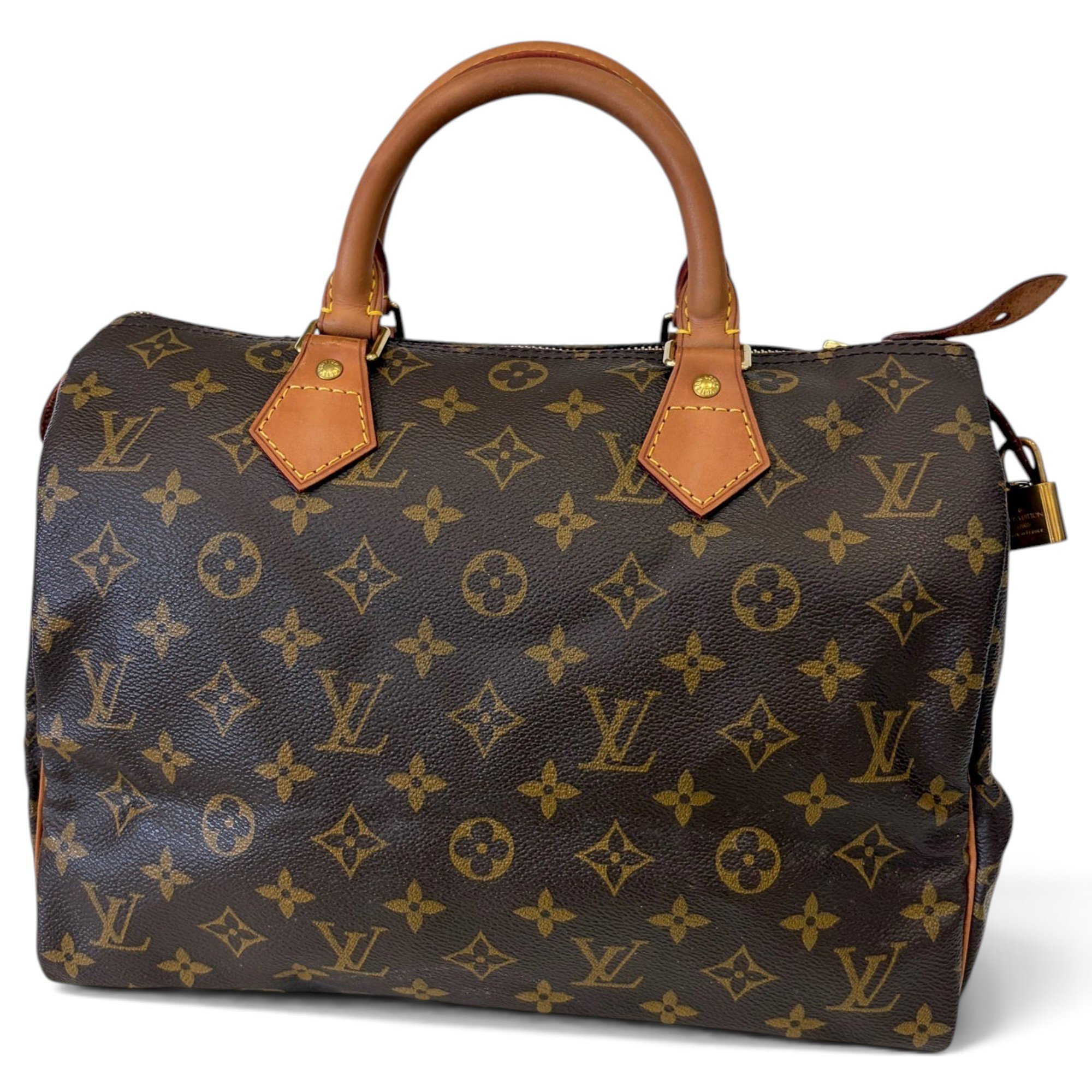 Speedy leather handbag