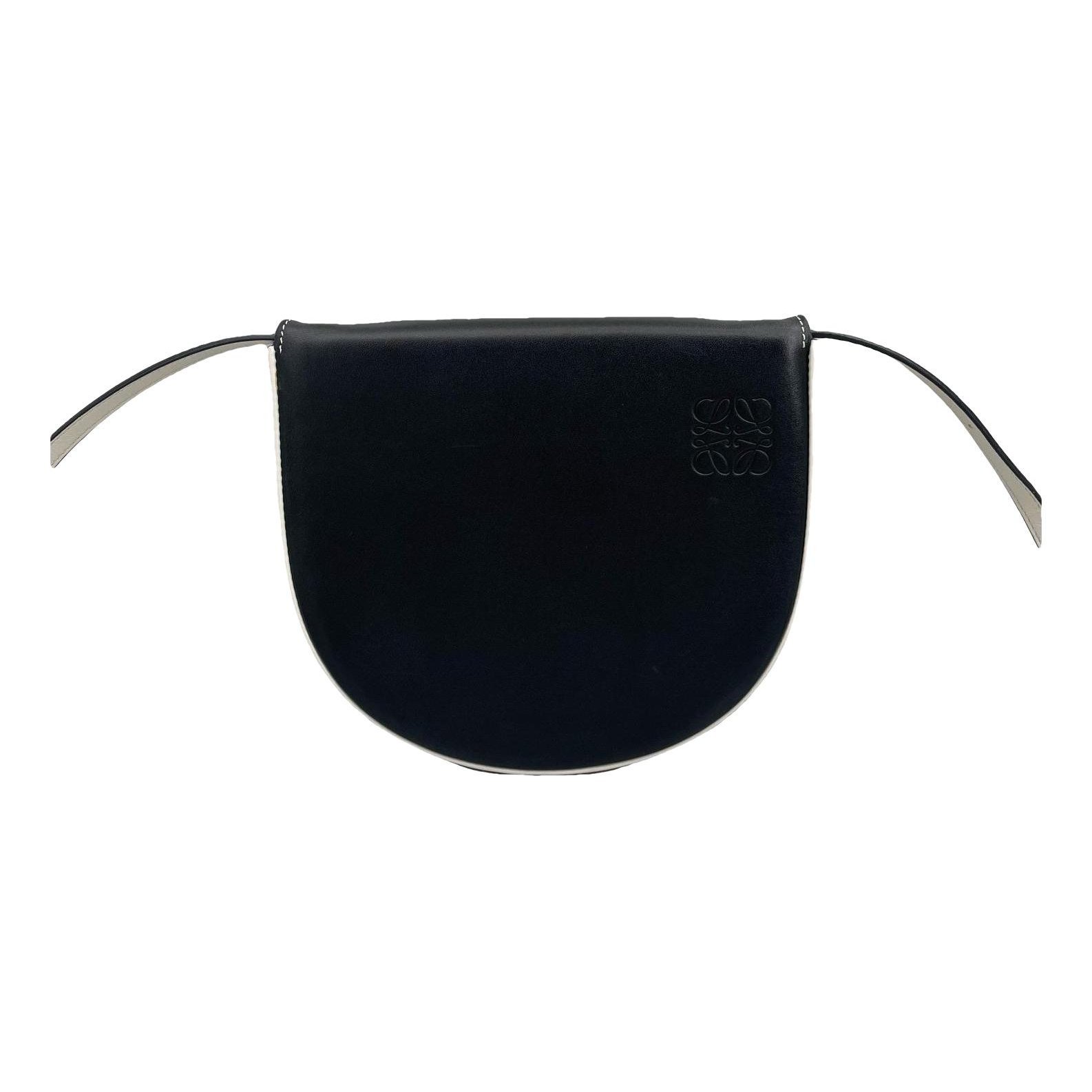 Heel leather handbag