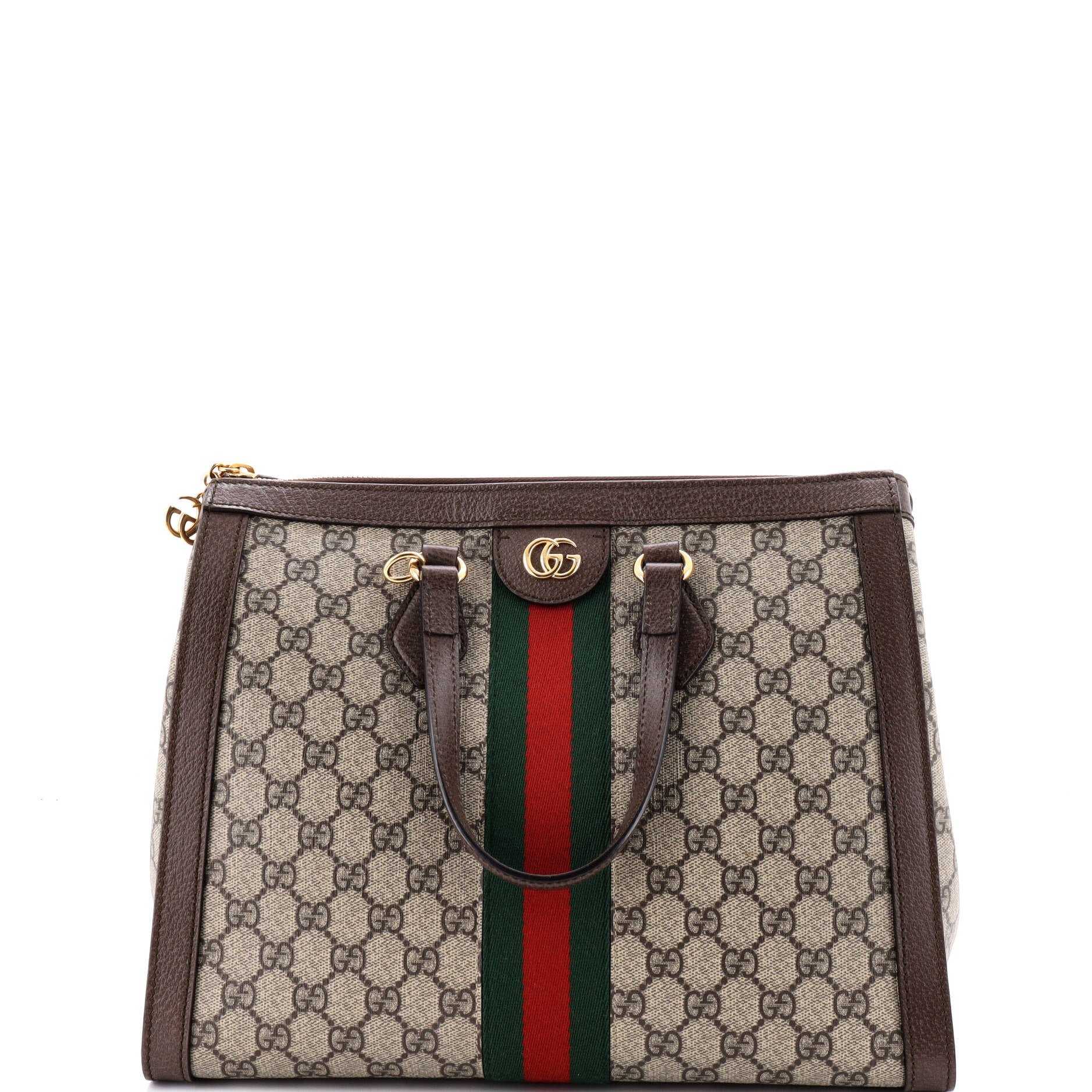 Ophidia Top Handle Tote GG Coated Canvas Medium