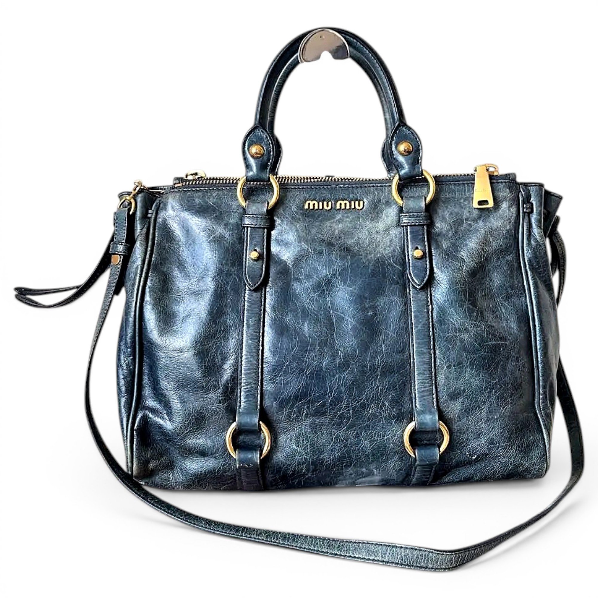 Vitello leather handbag